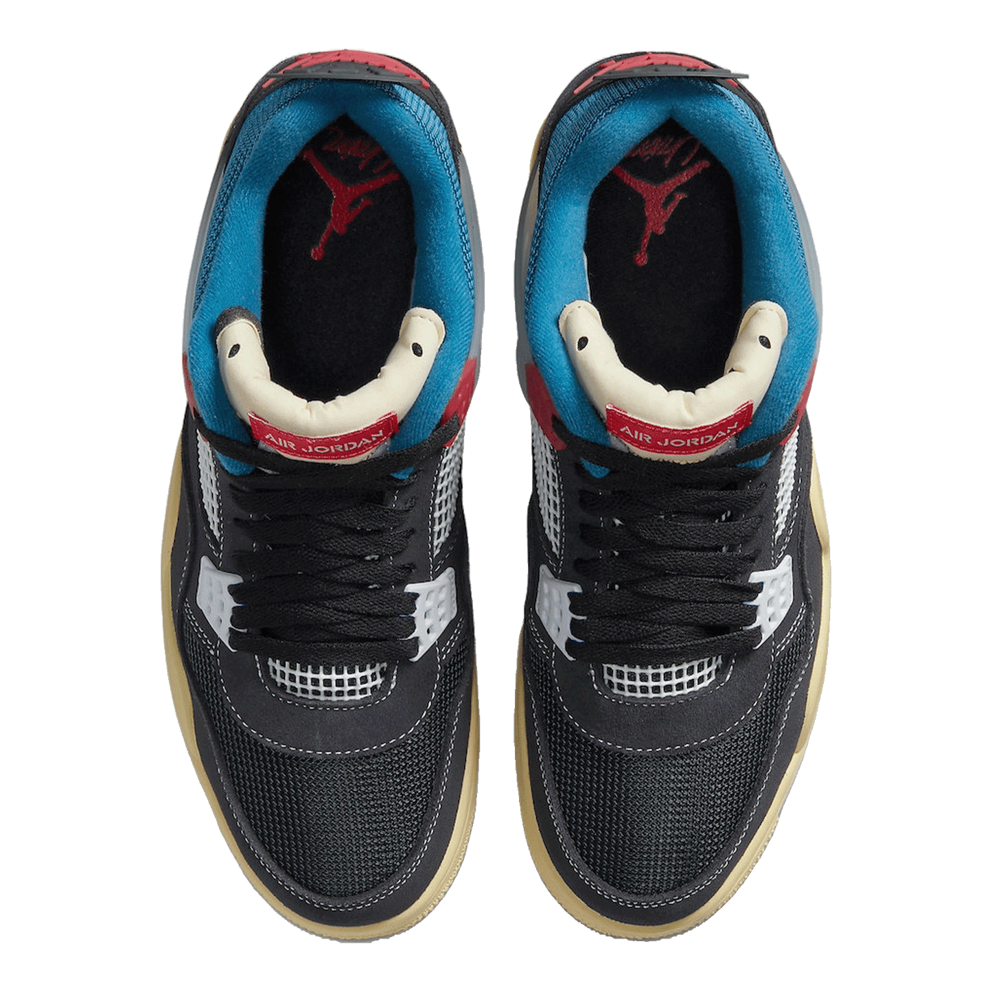Nike Air Jordan 4 Retro Union Off Noir Oben