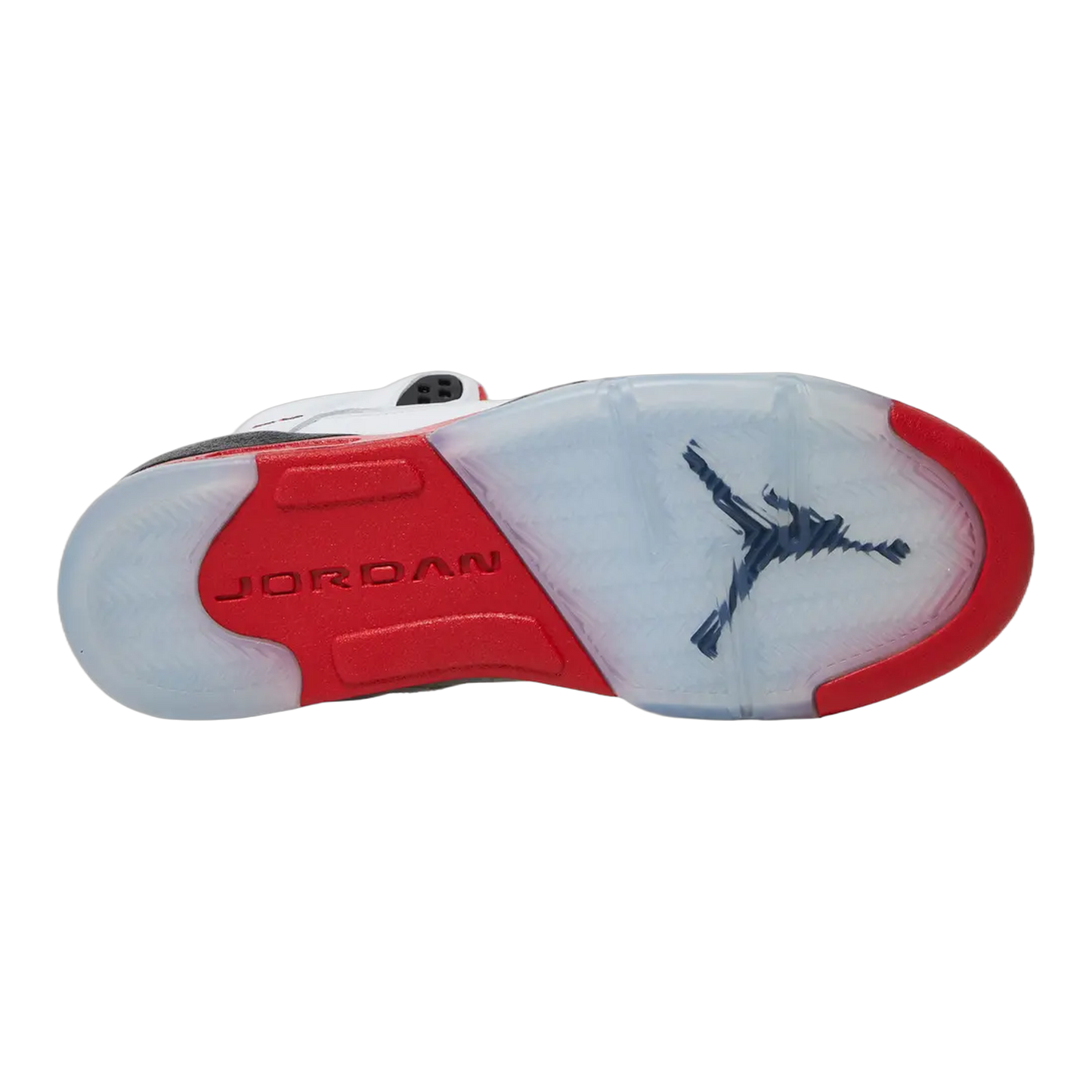 Nike Air Jordan 5 Retro Fire Red Black Tongue (2013) (GS) Sohle