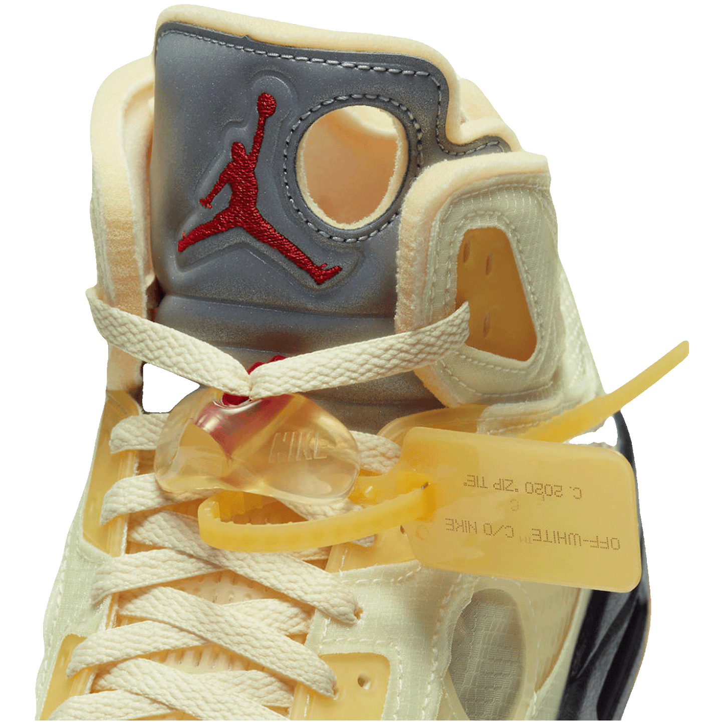 Nike Air Jordan 5 Retro Off-White Sail Tongue