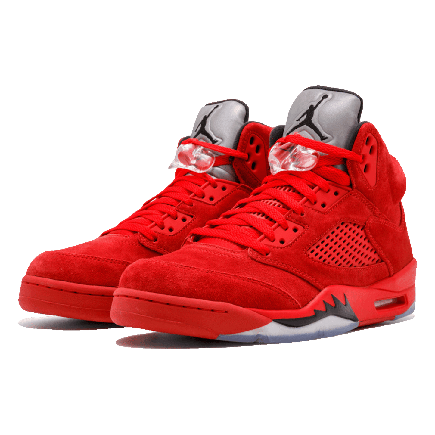 Nike Air Jordan 5 Retro Red Suede Side
