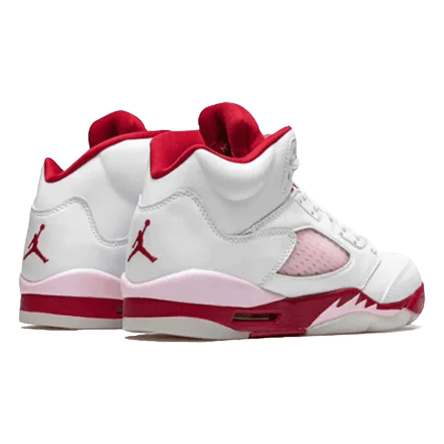Nike Air Jordan 5 Retro White Pink Red (GS) Back