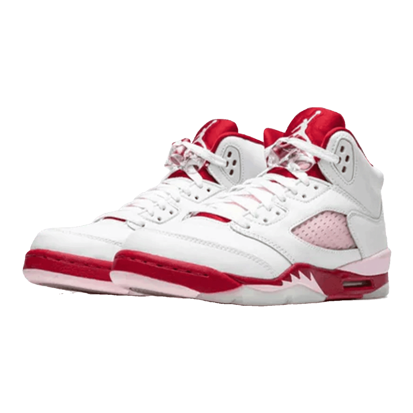 Nike Air Jordan 5 Retro White Pink Red (GS) Side