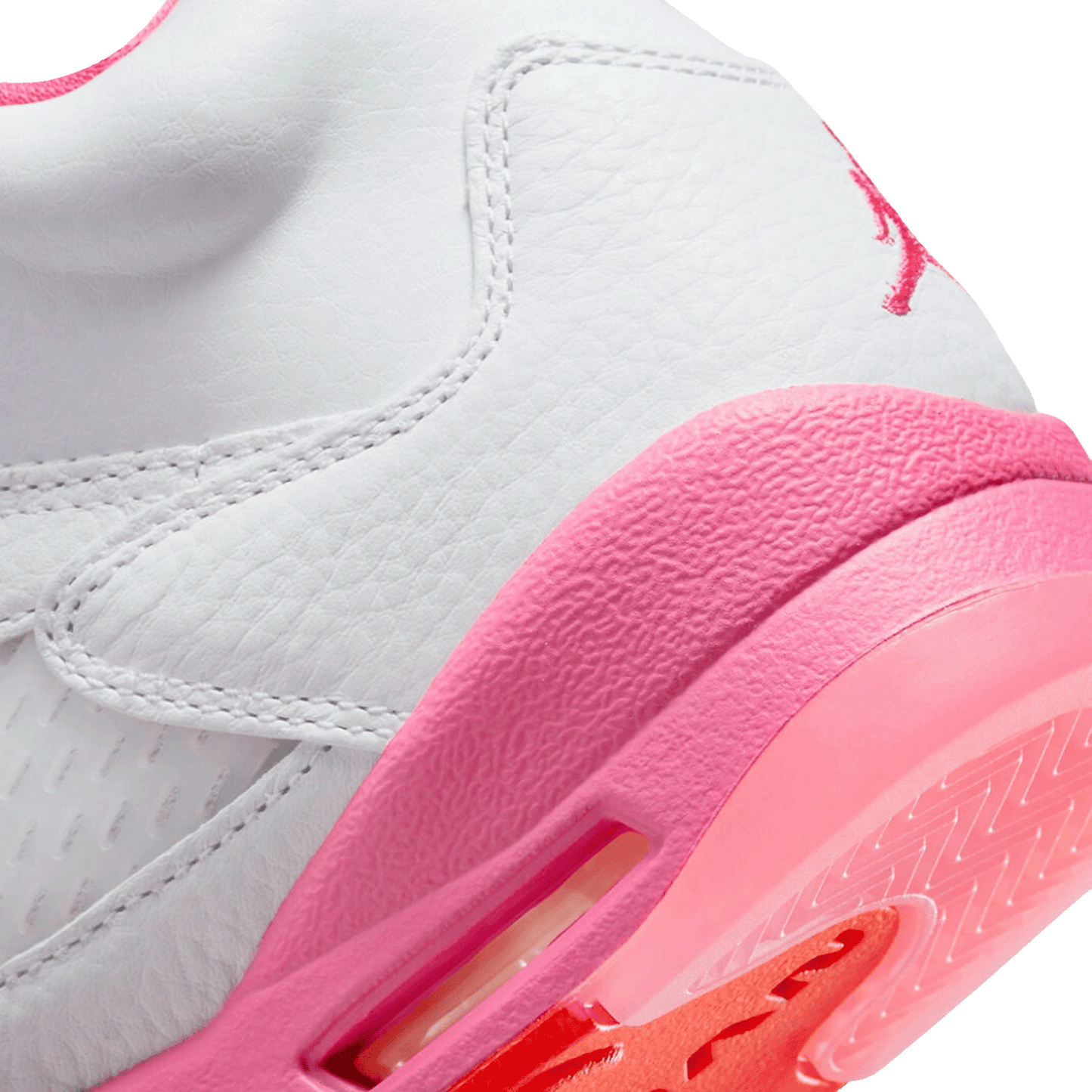 Nike Air Jordan 5 Retro WNBA Pinksicle Safety Orange (GS) Back 2