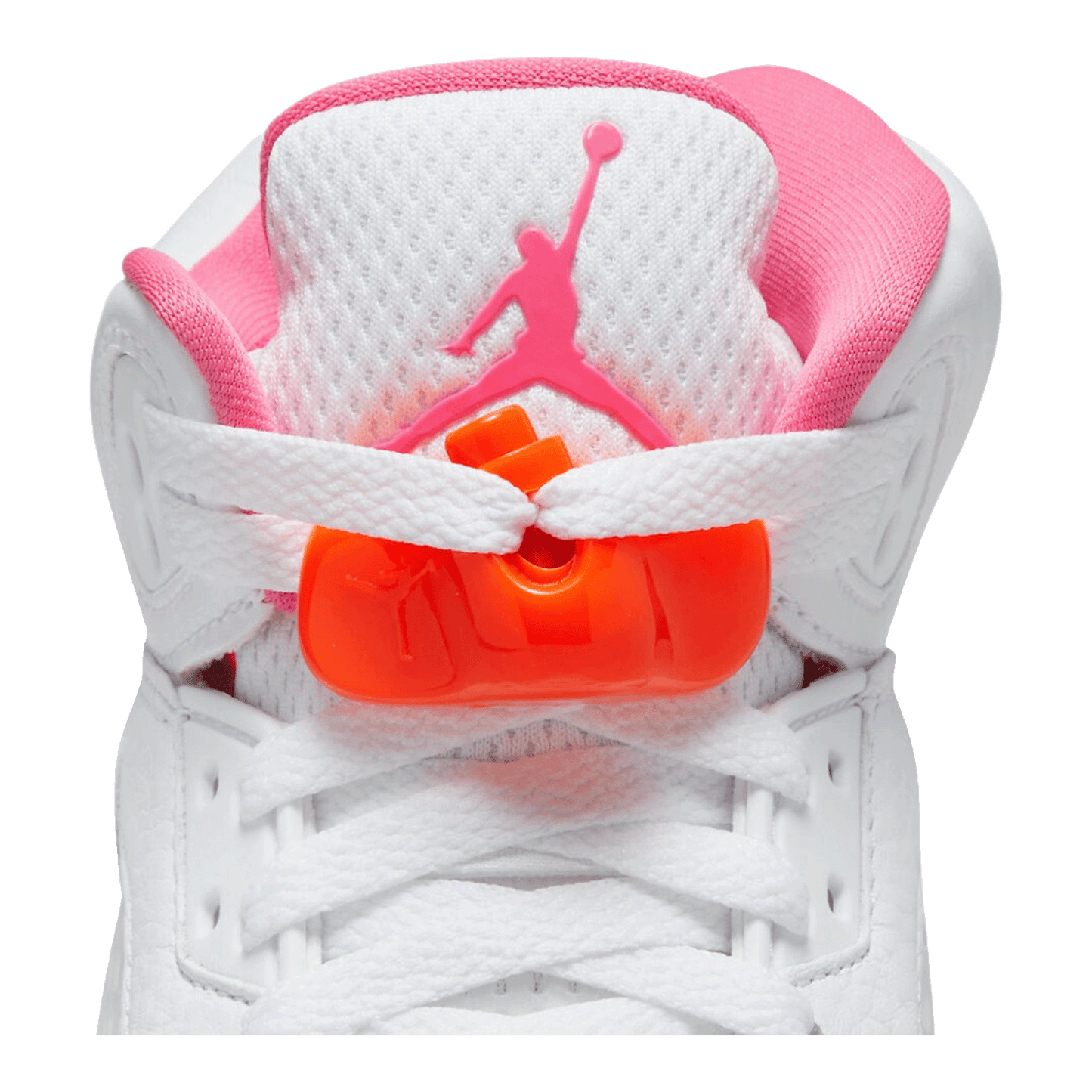 Nike Air Jordan 5 Retro WNBA Pinksicle Safety Orange (GS) Tongue