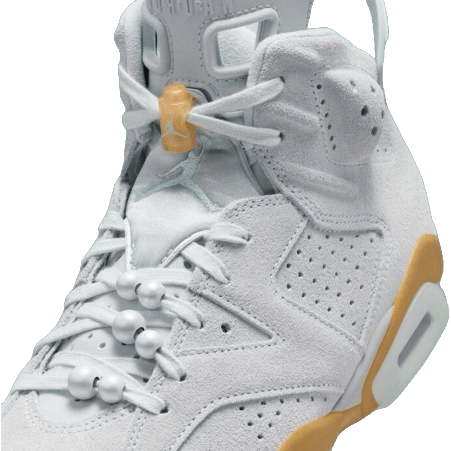 Nike Air Jordan 6 Retro Craft Paris Olympics Pearl (W) Tongue