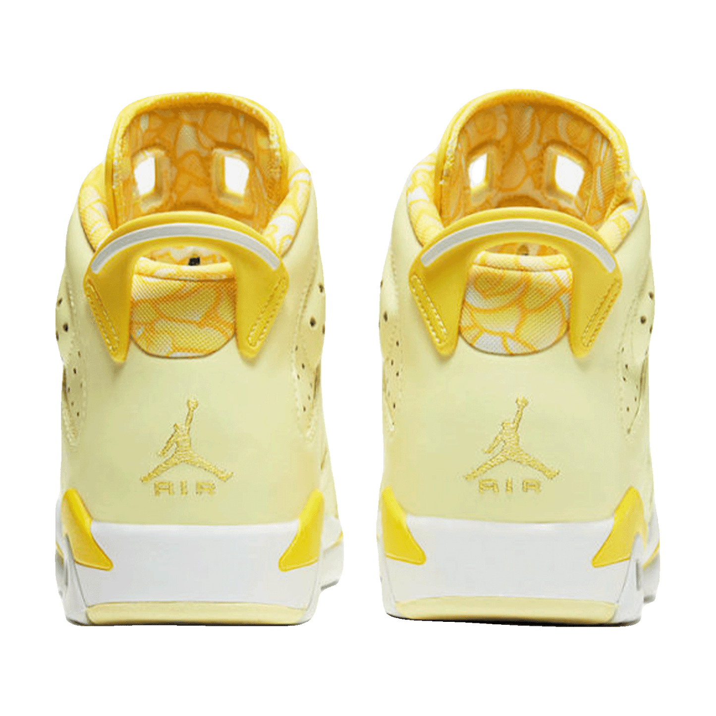 Nike Air Jordan 6 Retro Dynamic Yellow Floral (GS) Back