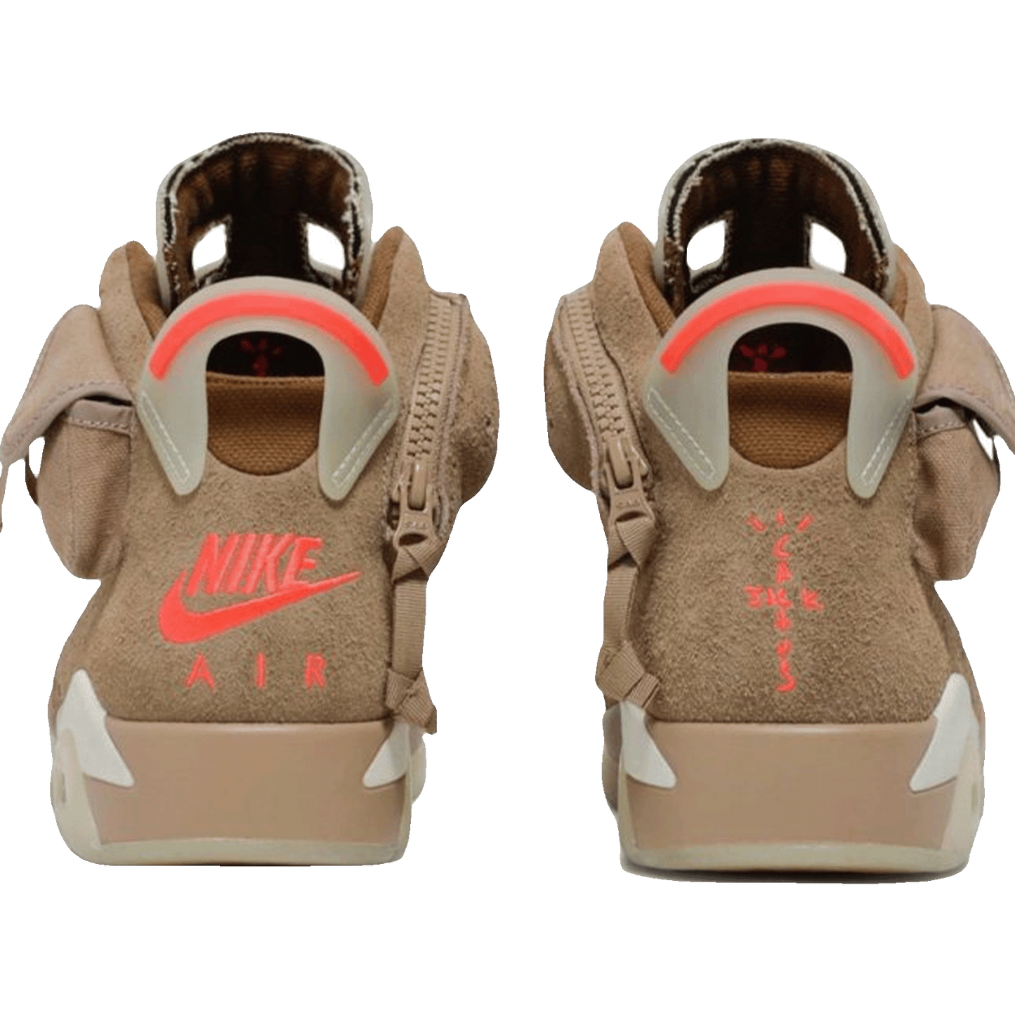 Nike Air Jordan 6 Retro Travis Scott British Khaki Back
