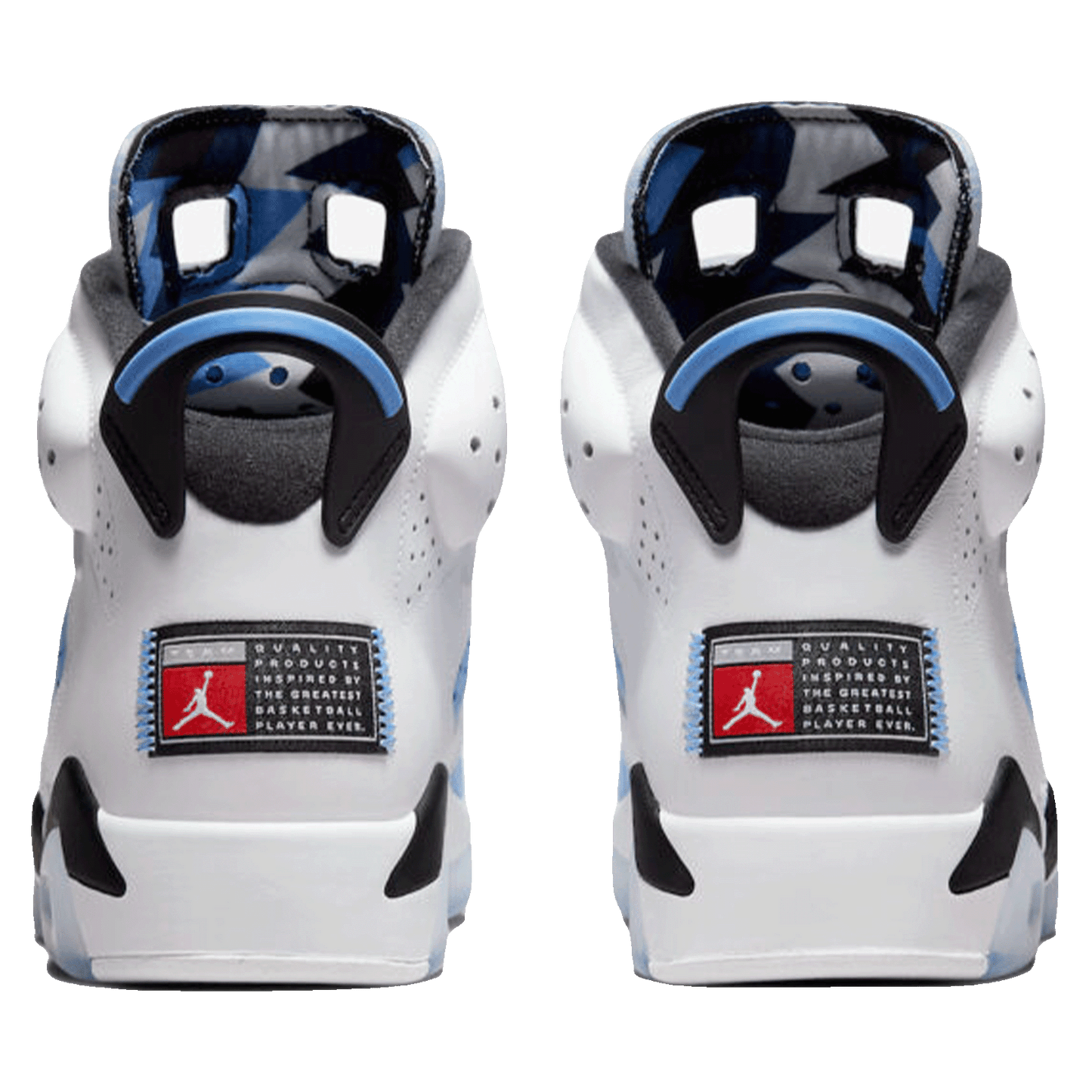 Nike Air Jordan 6 Retro UNC White Back