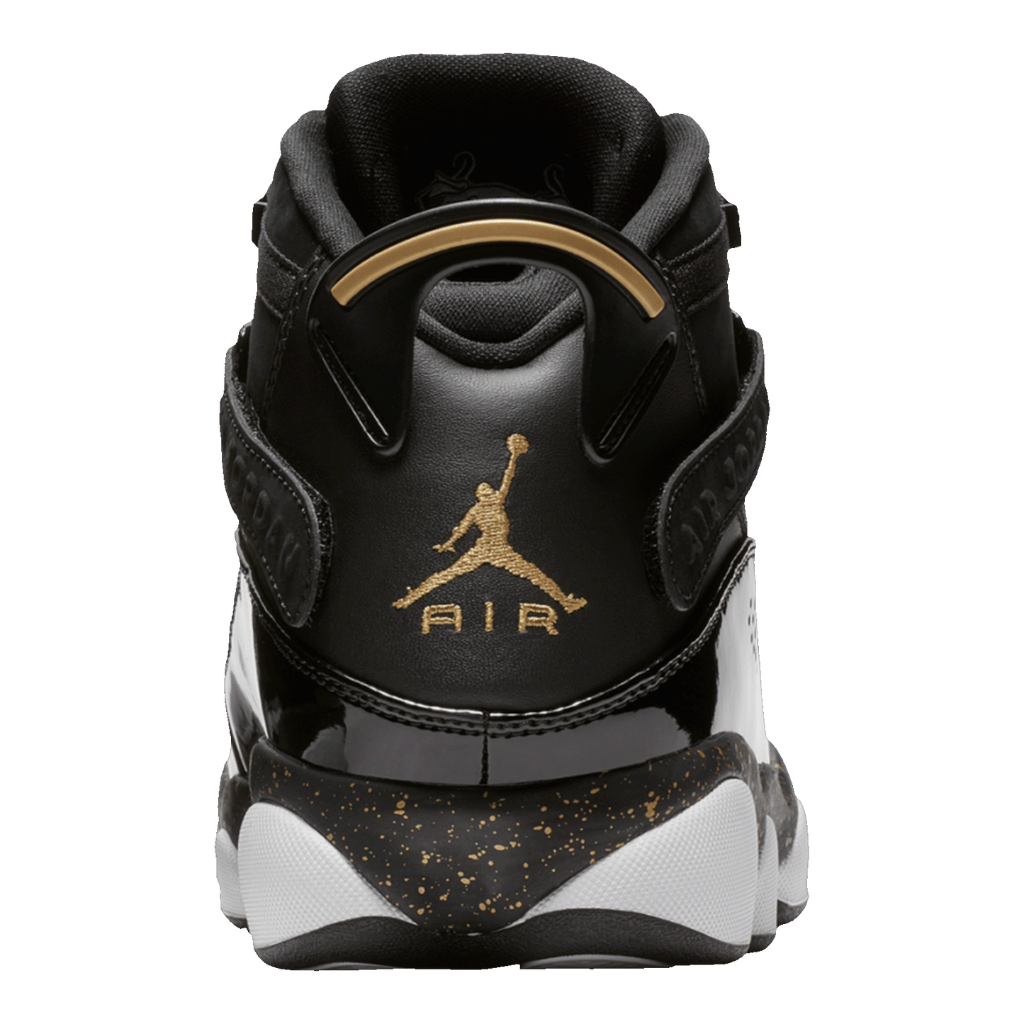 Nike Air Jordan 6 Rings Black Metallic Gold White Back 322992-007