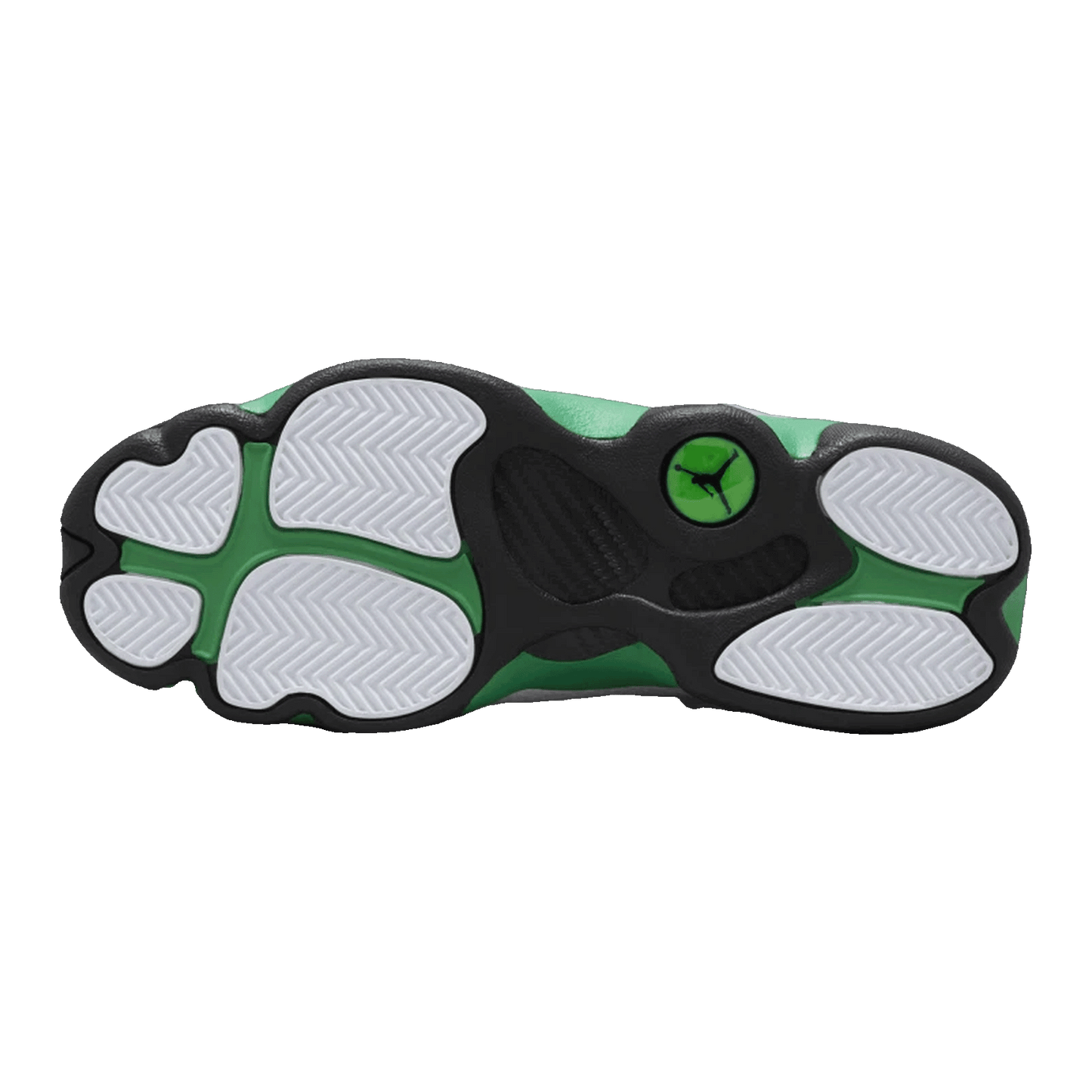 Nike Air Jordan 6 Rings White Black Lucky Green (GS) Sohle 323419-131