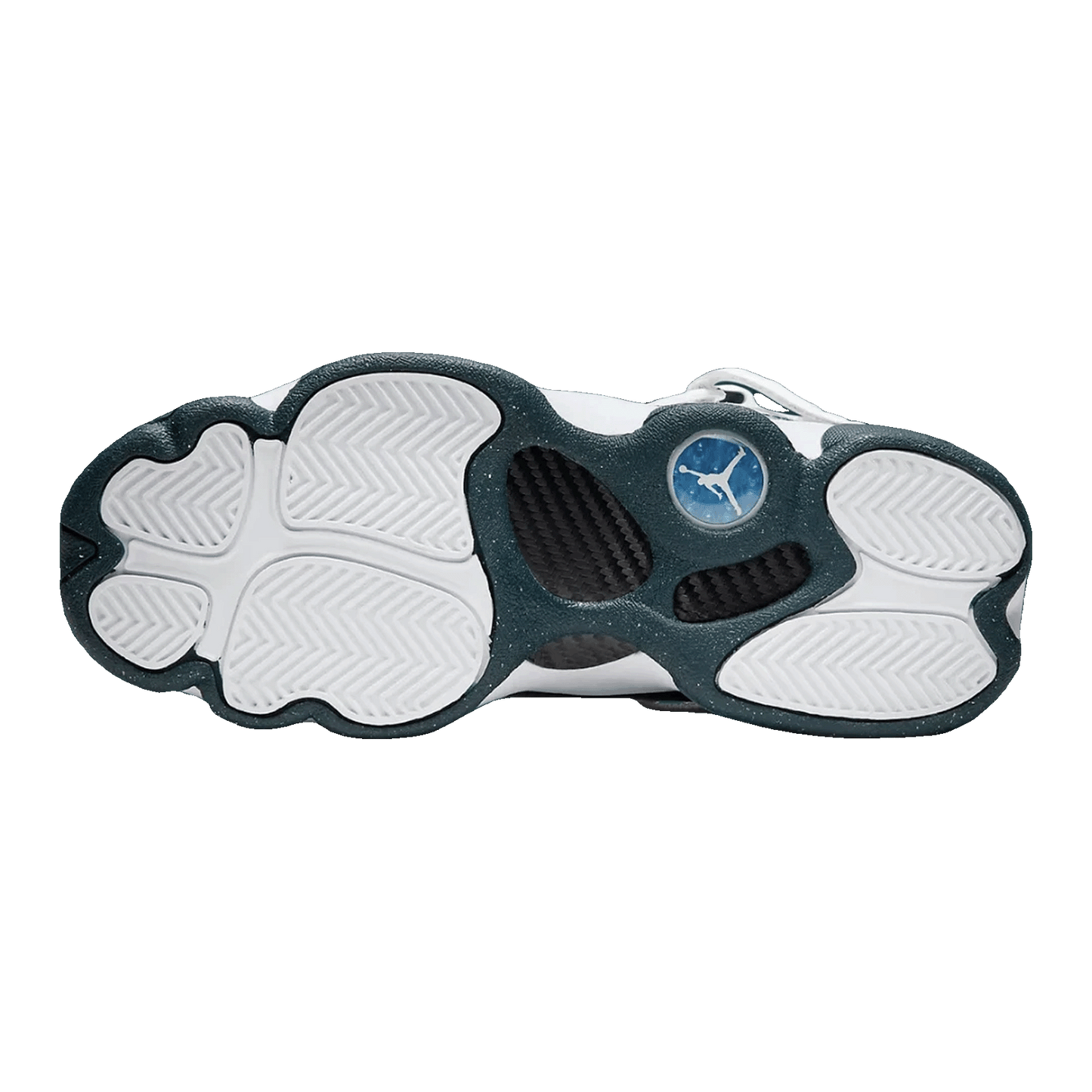 Nike Air Jordan 6 Rings White Metallic Gold Armory Navy (GS) Sohle 323419-147