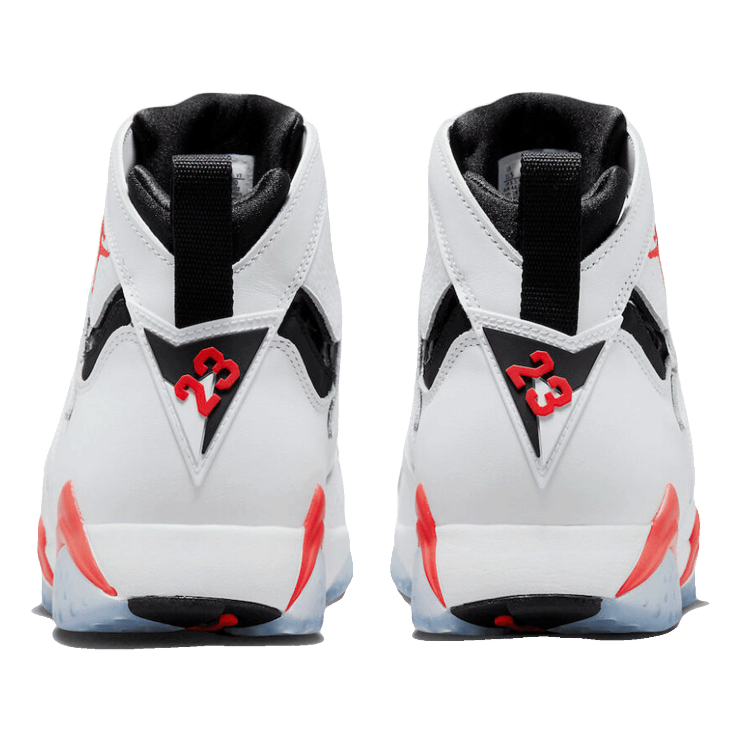 Nike Air Jordan 7 Retro White Infrared Back