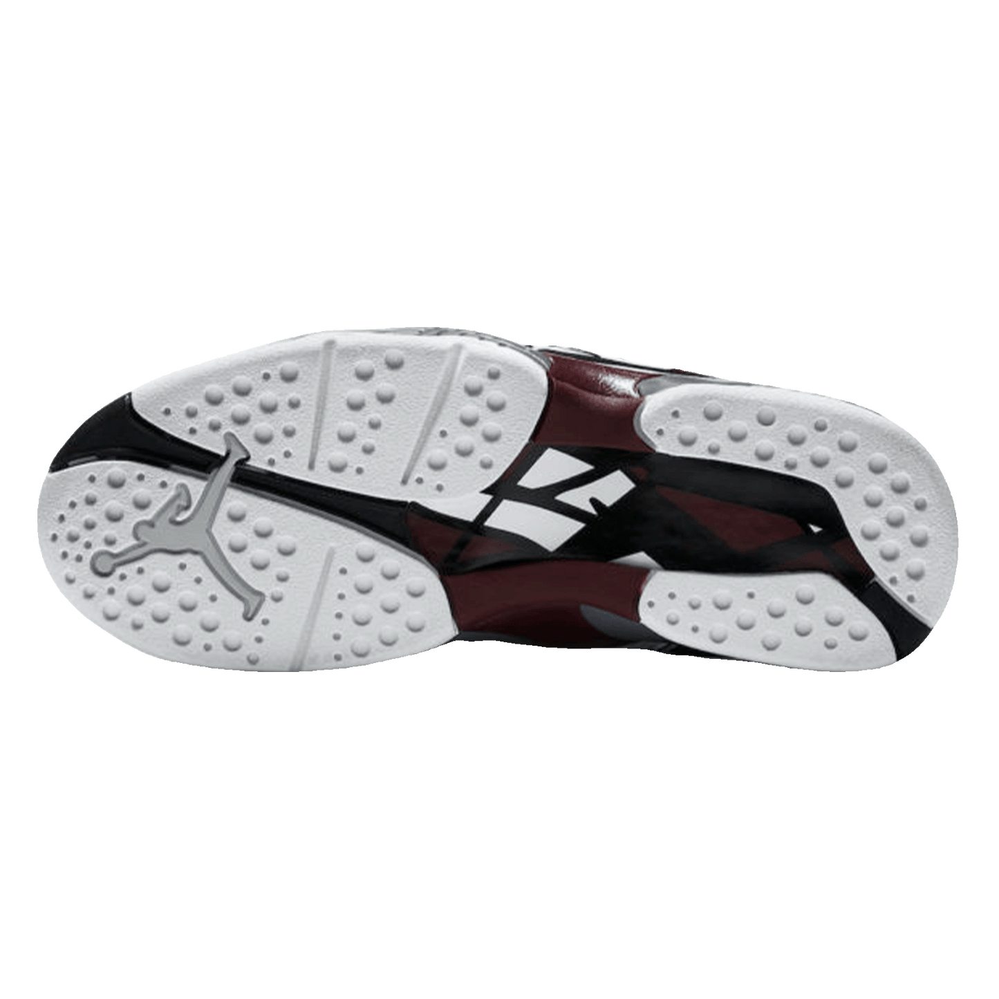 Nike Air Jordan 8 Retro White Burgundy (W) Sohle
