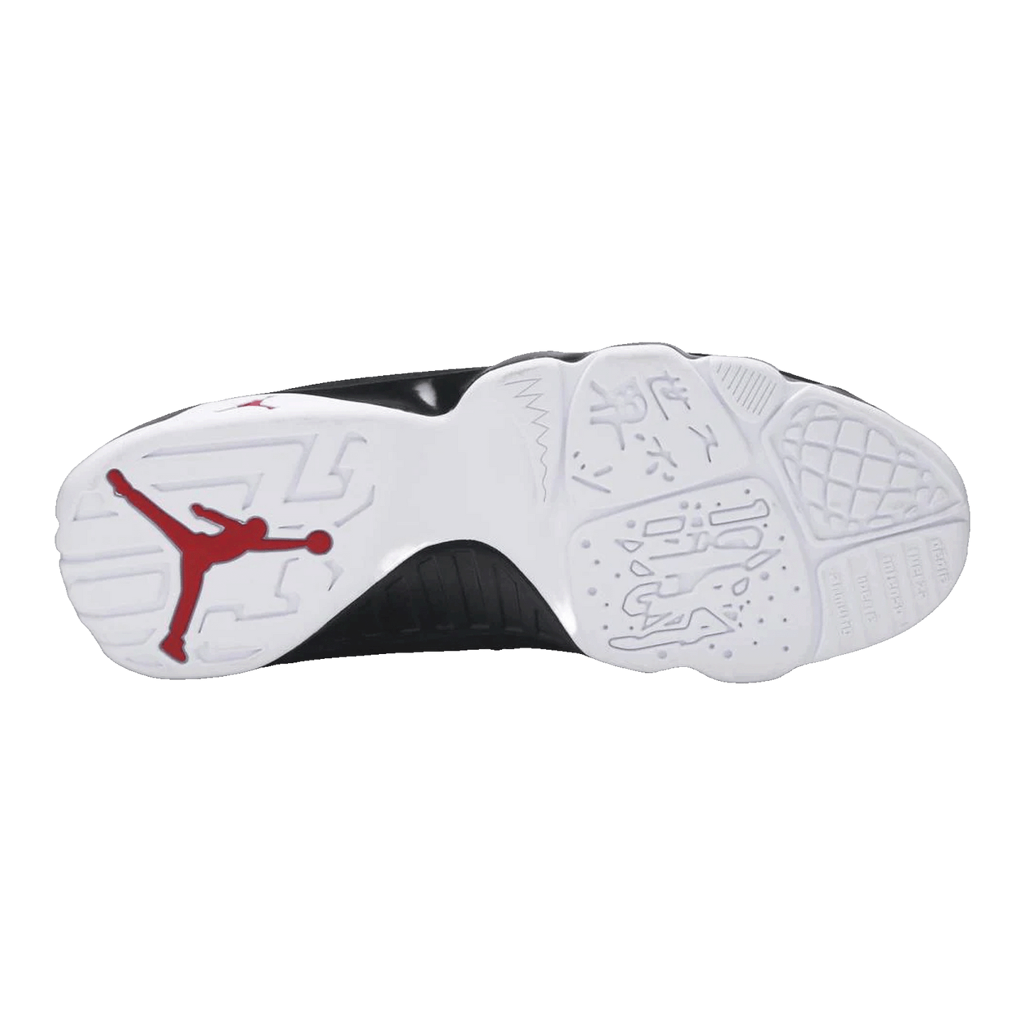 Nike Air Jordan 9 Retro White Black Red (2010) Sohle 302370-102