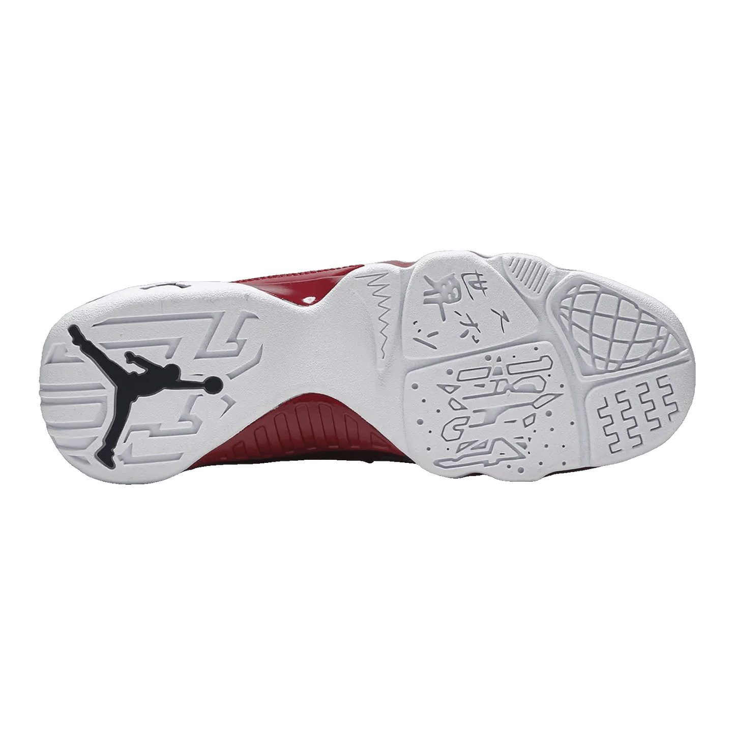 Nike Air Jordan 9 Retro White Gym Red (GS) Sohle