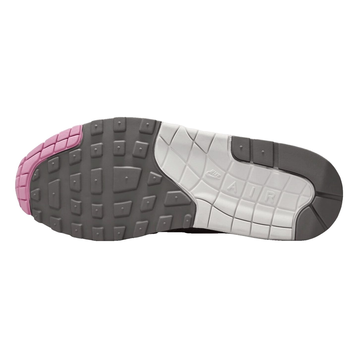 Nike Air Max 1 '87 Metallic Platinum Pink Rise (W) Sohle