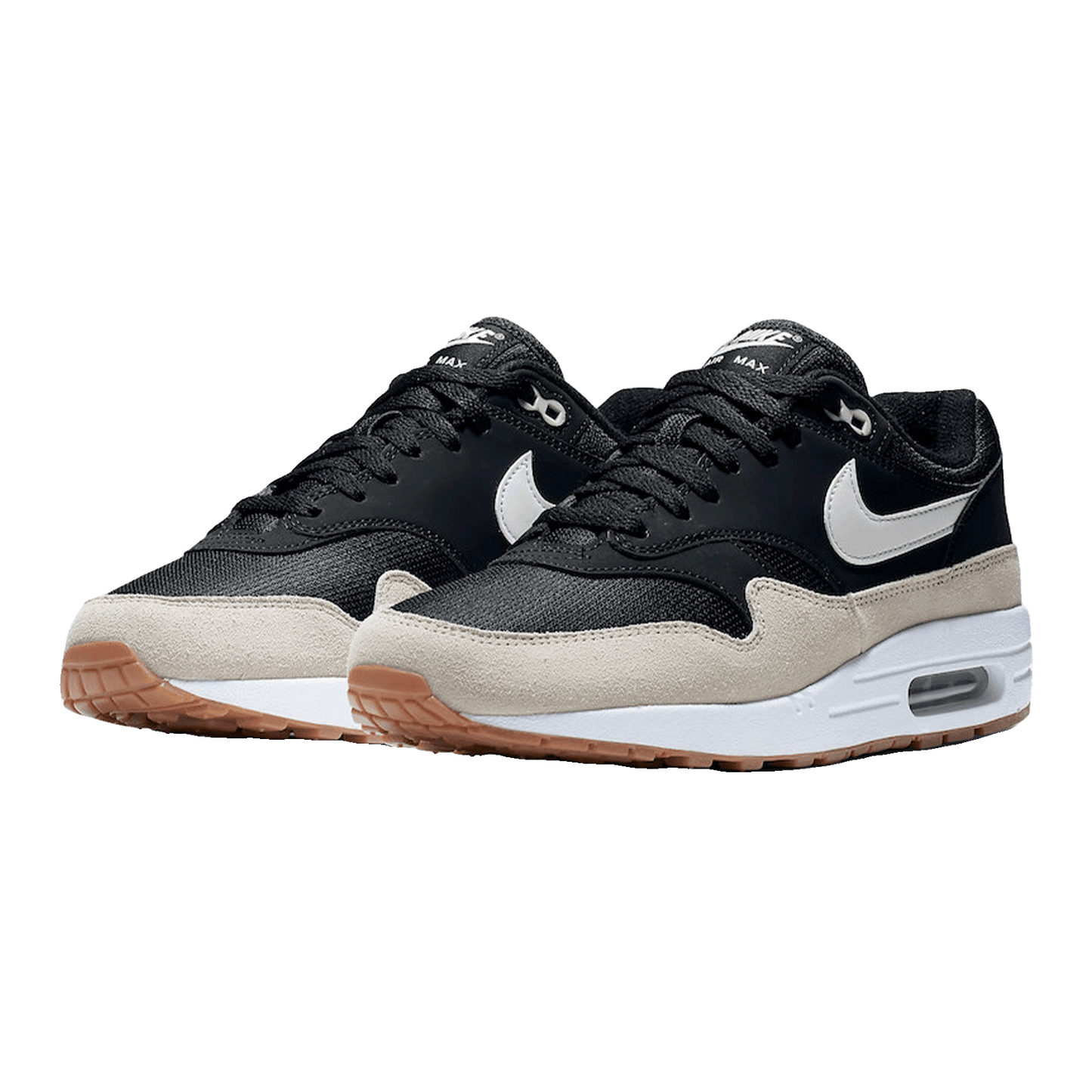 Nike Air Max 1 Black Light Bone White Side
