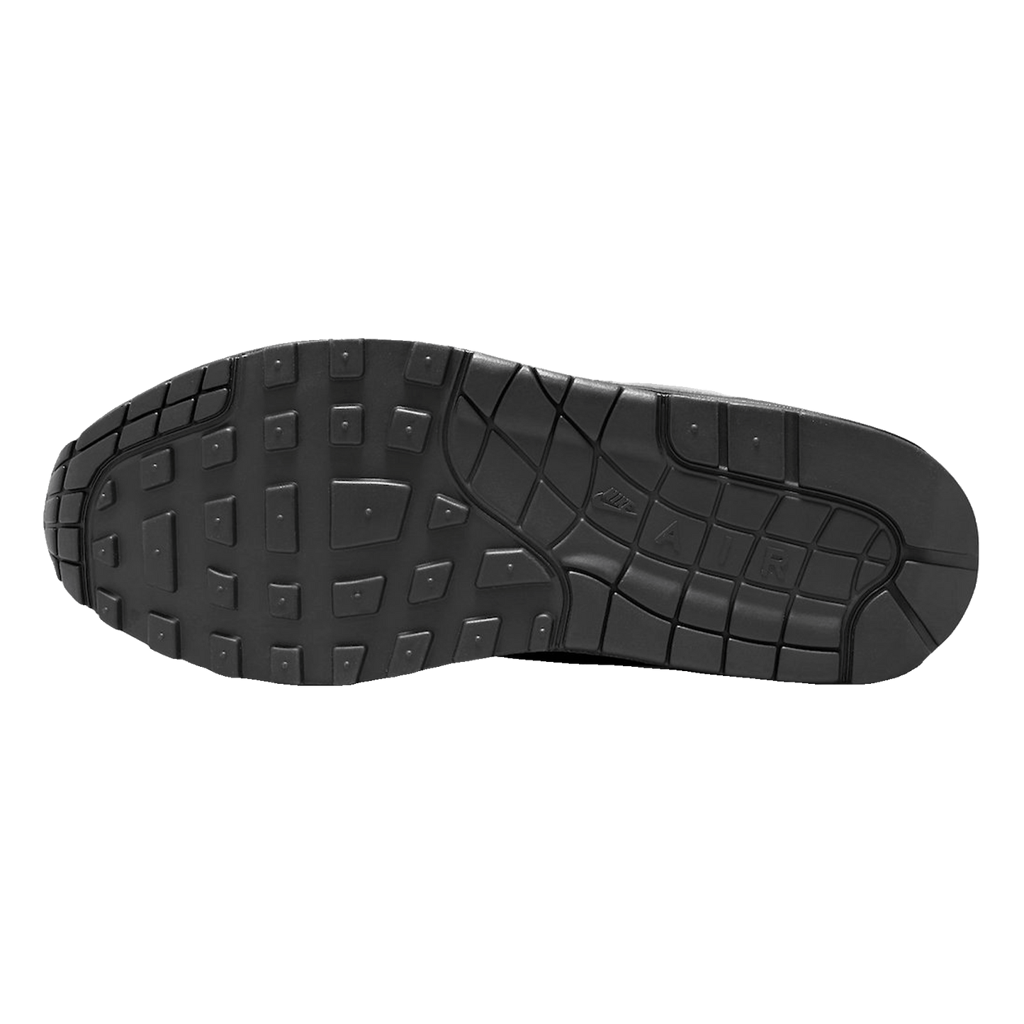 Nike Air Max 1 Black White Swoosh Sohle
