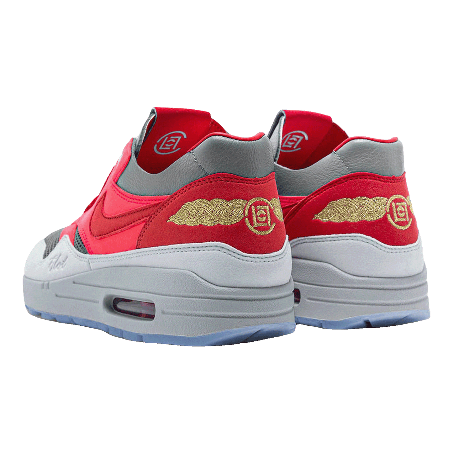 Nike Air Max 1 CLOT Kiss of Death Solar Red Oben