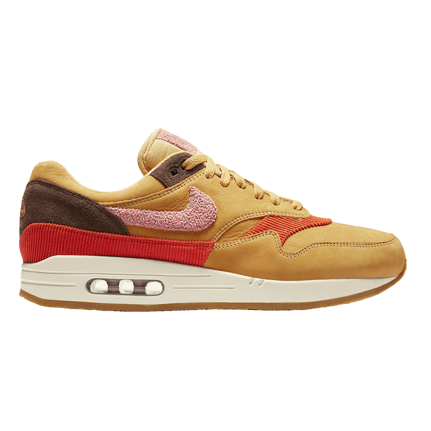 Nike Air Max 1 Crepe Wheat Gold Rust Pink