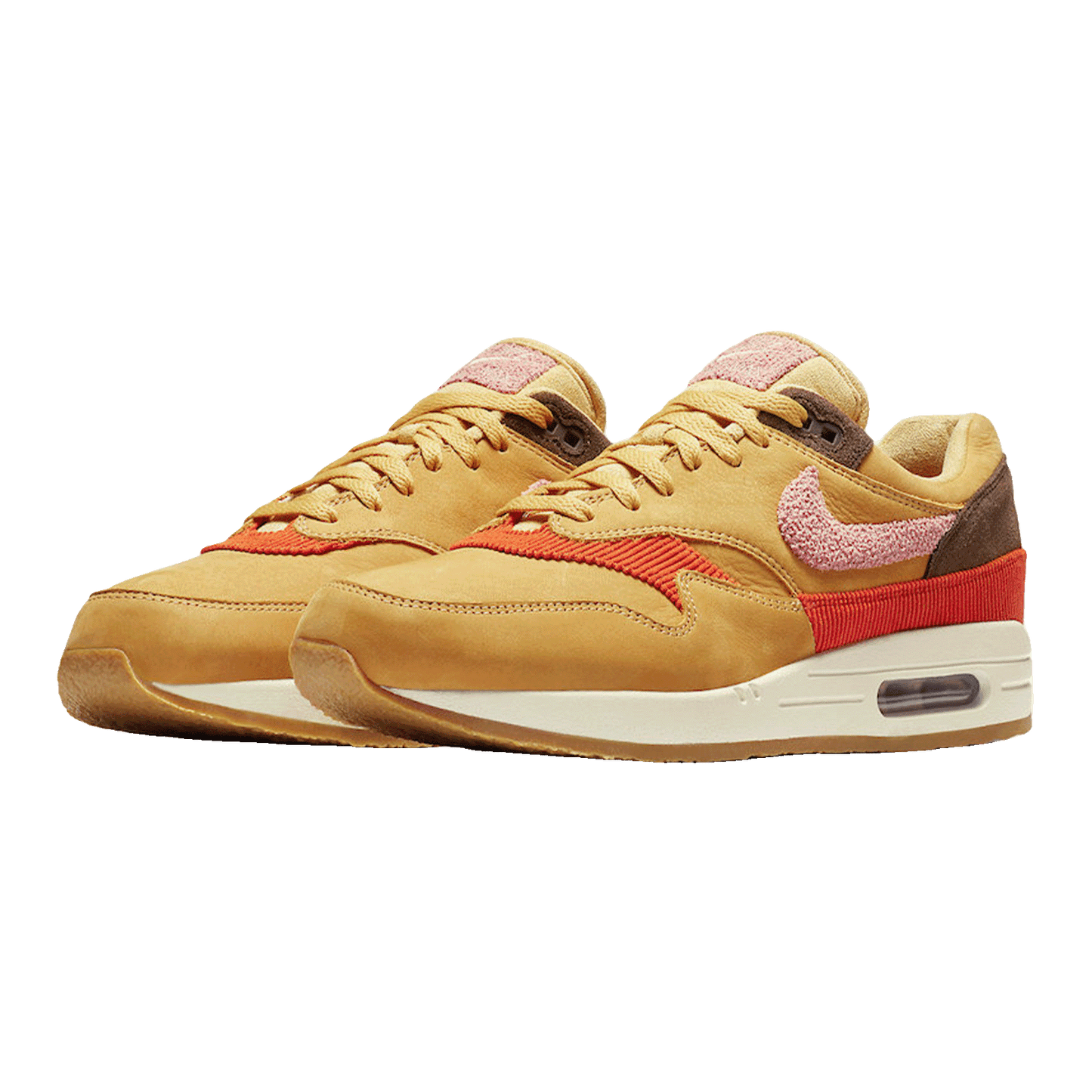 Nike Air Max 1 Crepe Wheat Gold Rust Pink Side