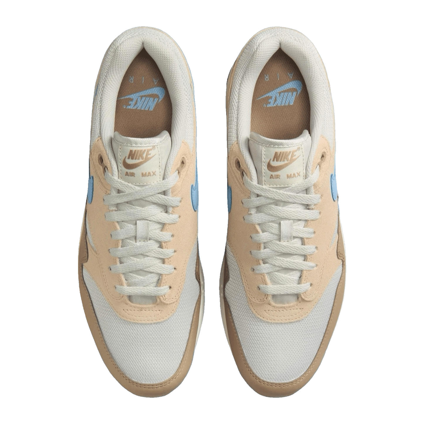 Nike Air Max 1 Essential White Pure Platinum Black Oben