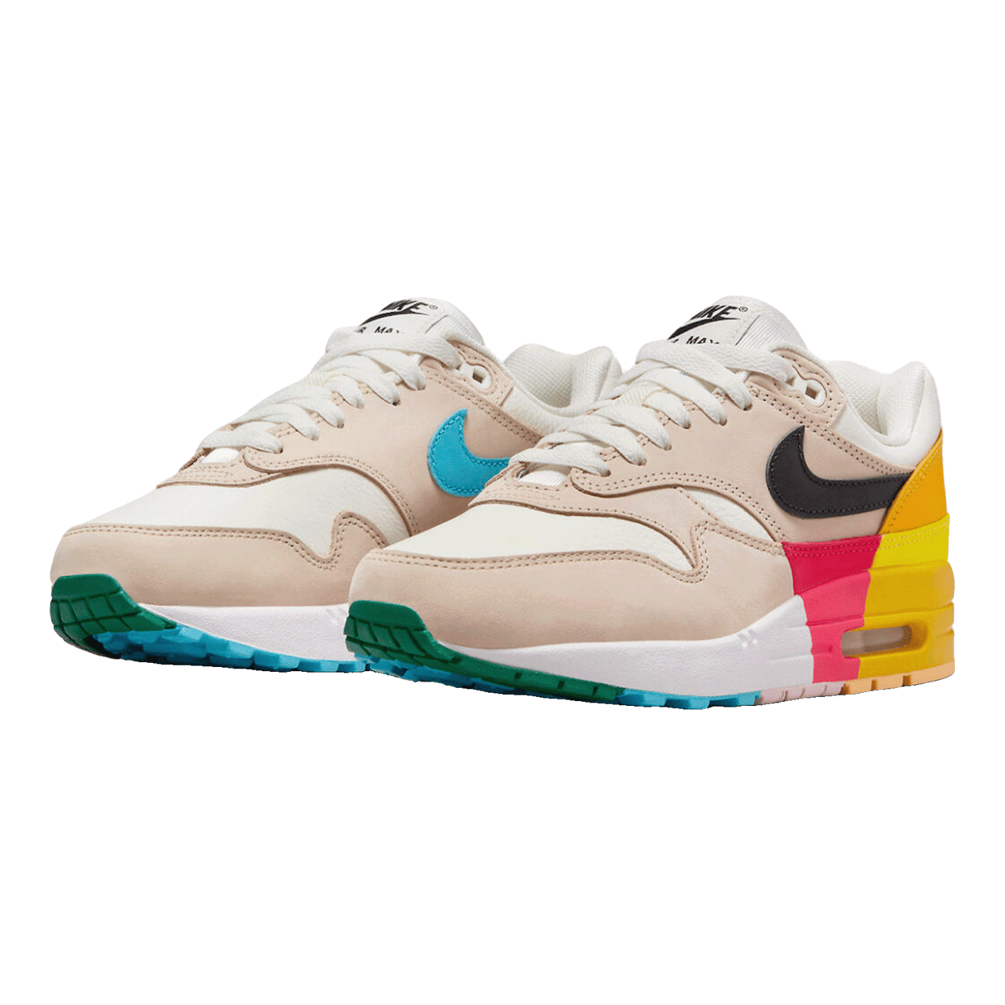 Nike Air Max 1 Khaki Multi-Color (W) Side