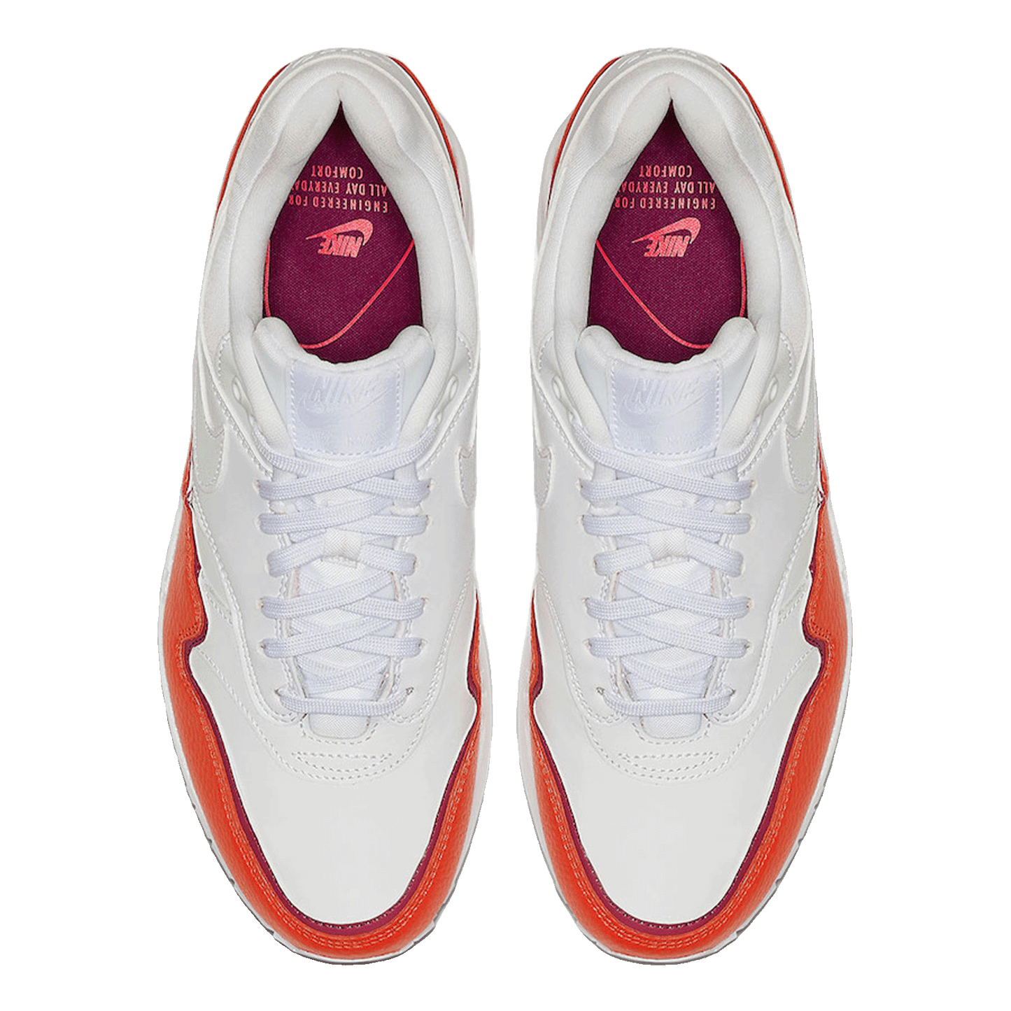 Nike Air Max 1 Liner White Red (W) Oben