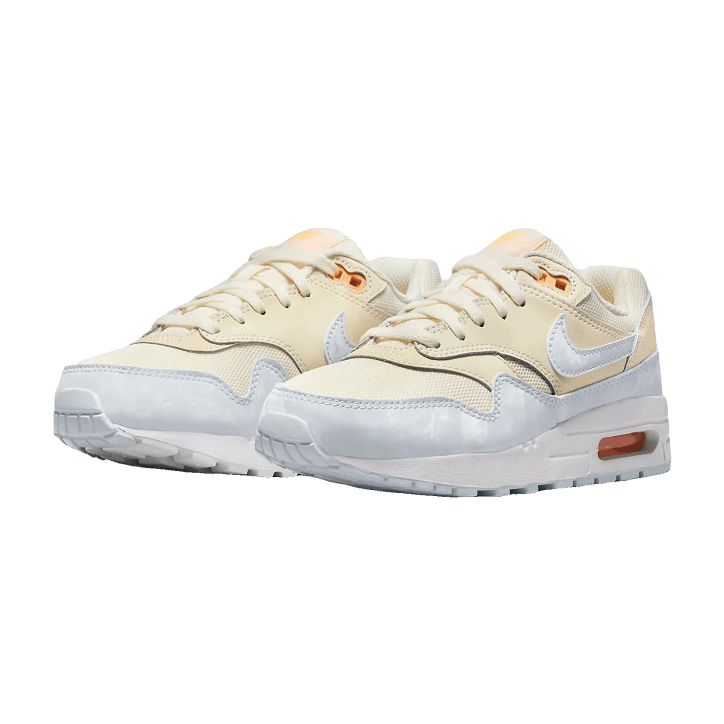 Nike Air Max 1 Pale Ivory Football Grey (GS) Side