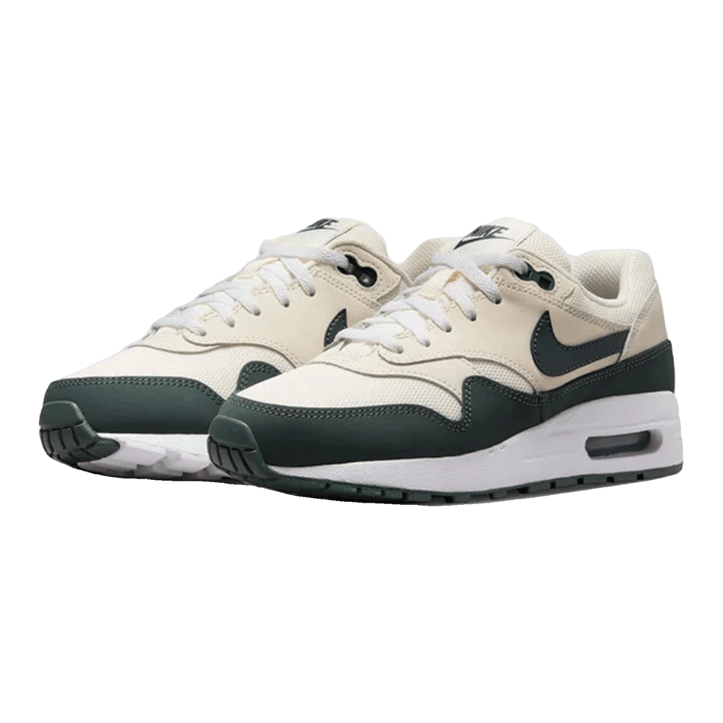 Nike Air Max 1 Pale Ivory White Bicoastal Vintage Green (GS) Side