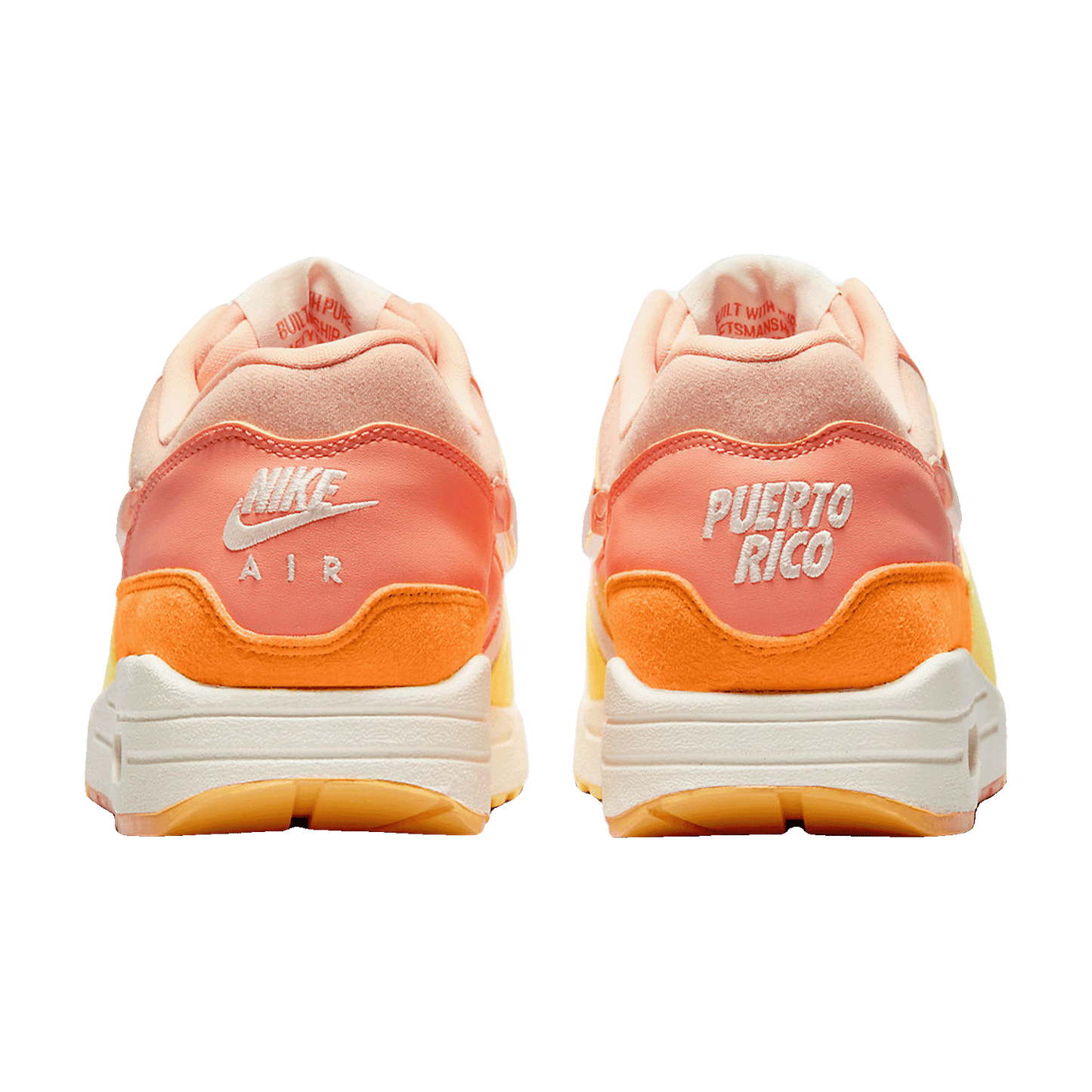 Nike Air Max 1 Puerto Rico Orange Frost Back