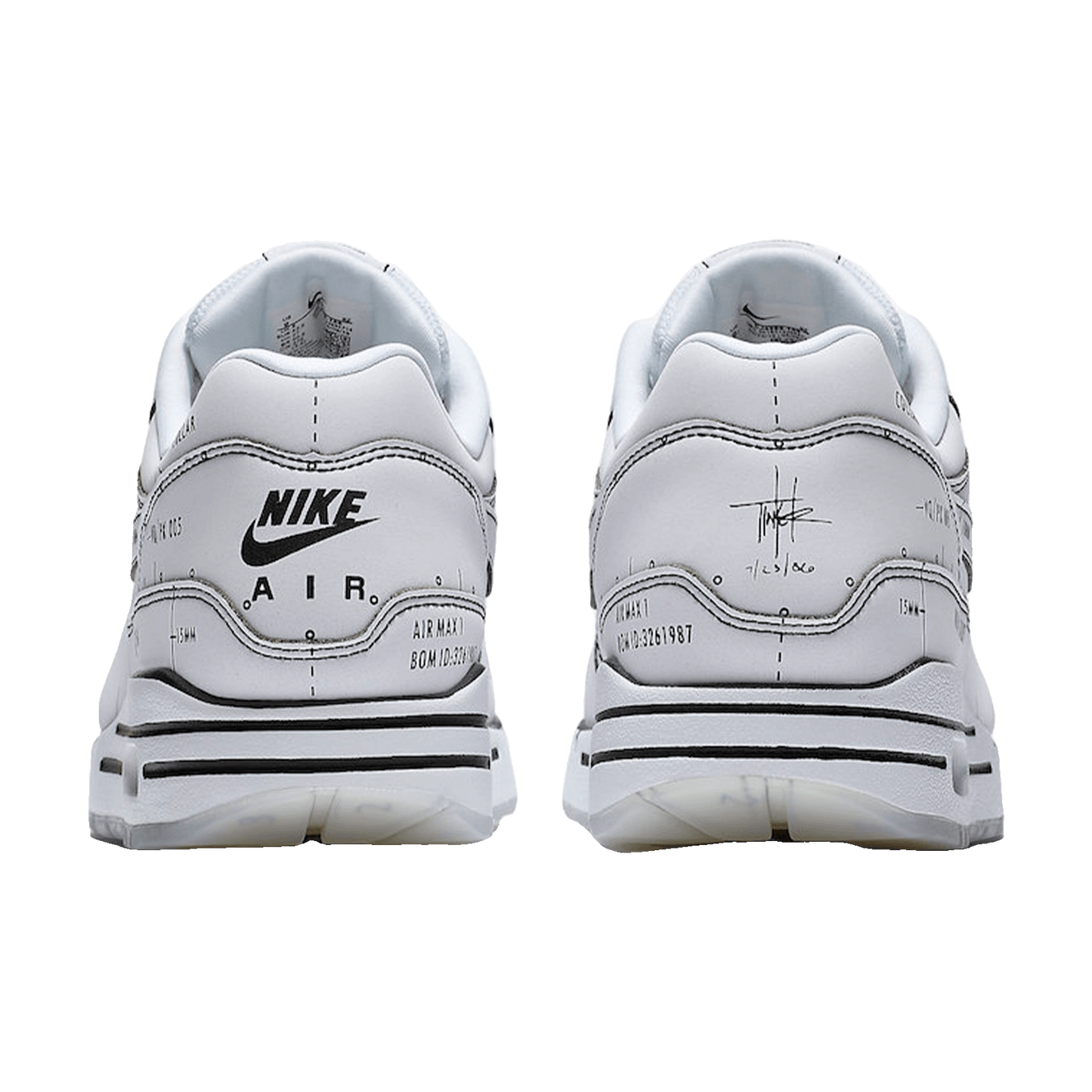 Nike Air Max 1 Tinker Schematic Back