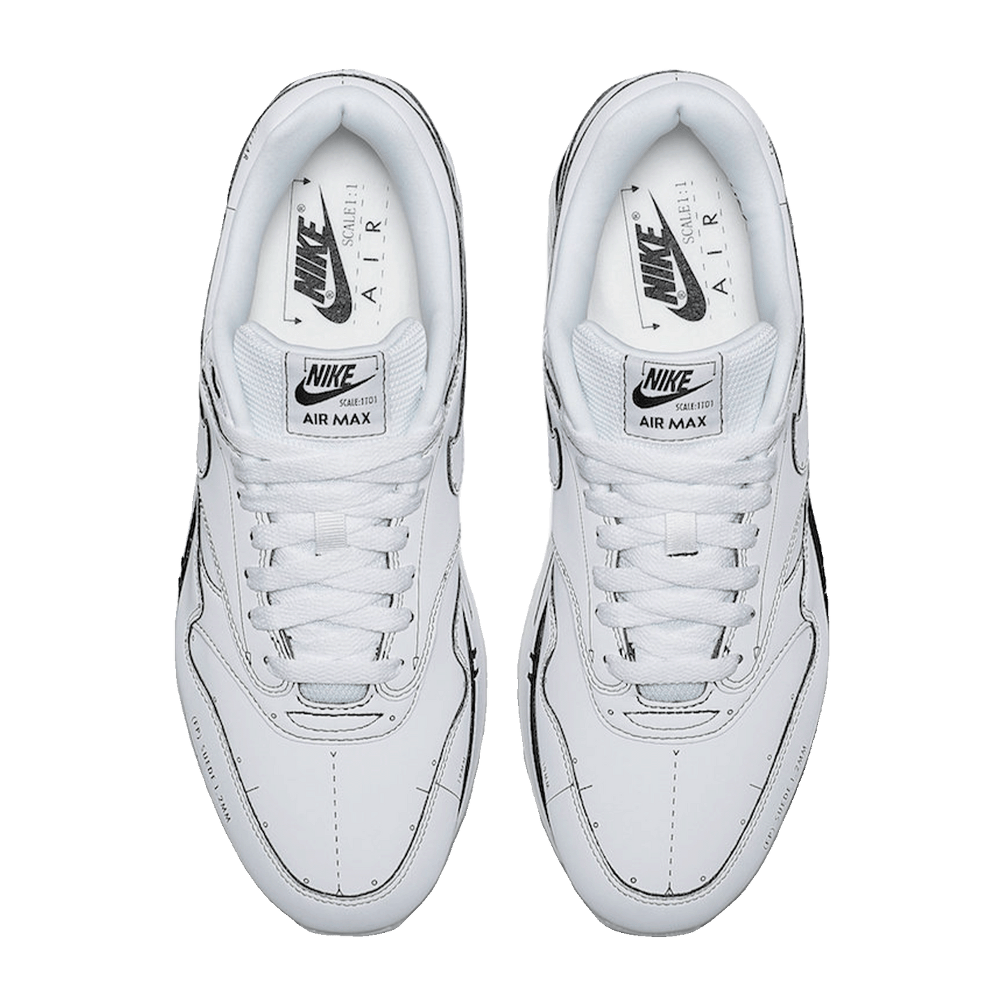 Nike Air Max 1 Tinker Schematic Oben