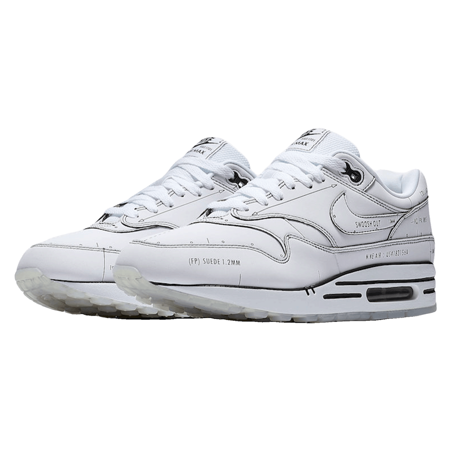 Nike Air Max 1 Tinker Schematic Side