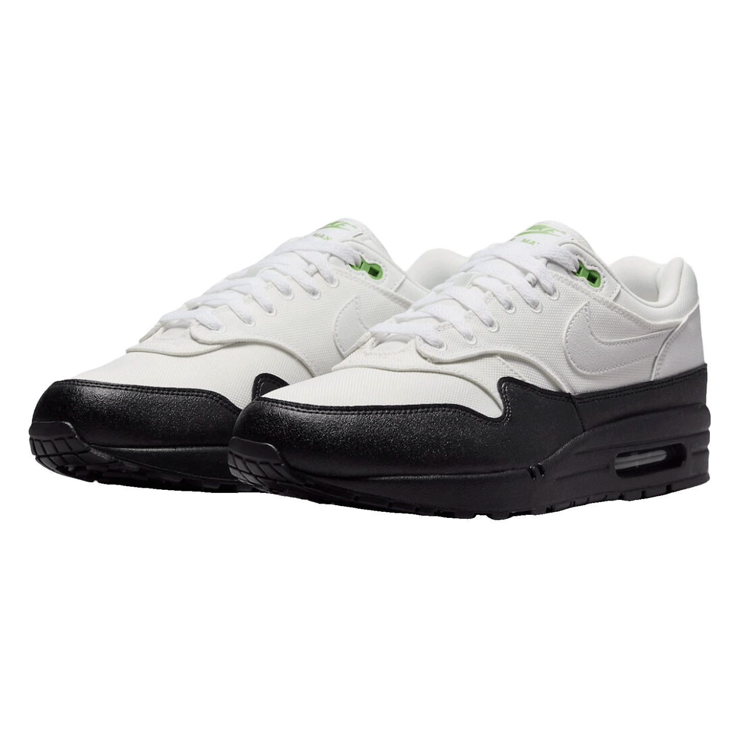 Nike Air Max 1 White Black Chlorophyll Side