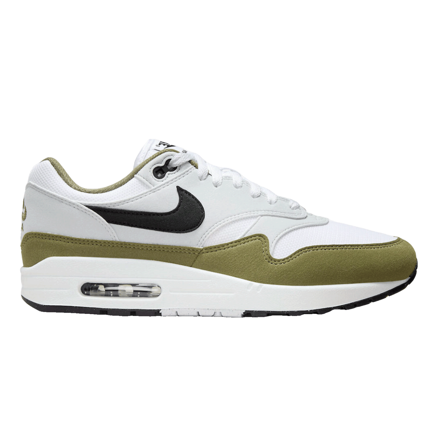 Nike Air Max 1 White Black Medium Olive