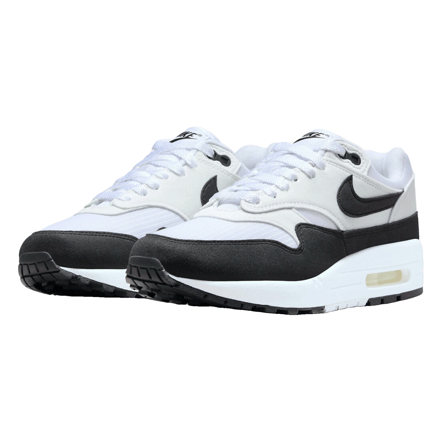 Nike Air Max 1 White Black Neutral Grey (W) Side