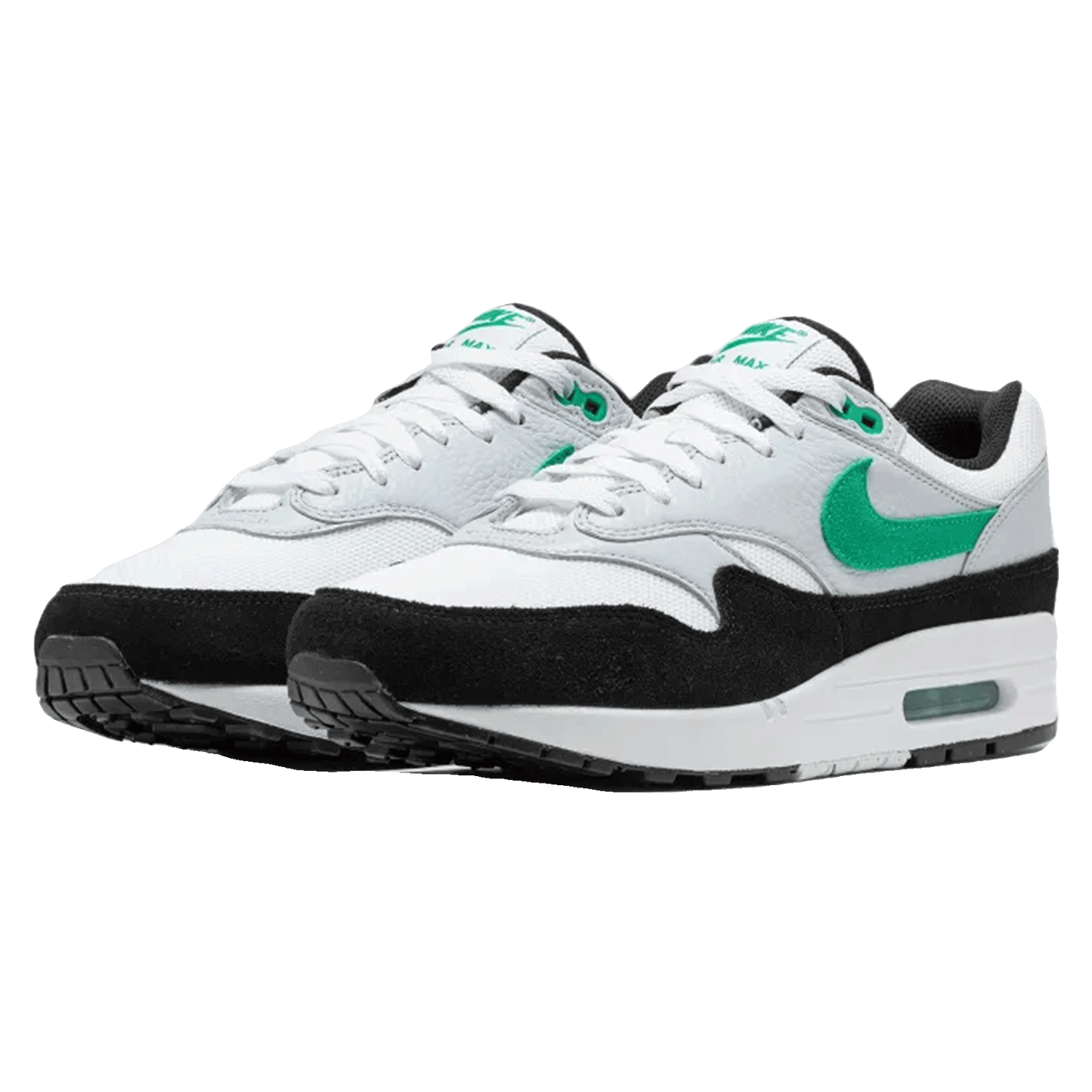 Nike Air Max 1 White Black Stadium Green Side