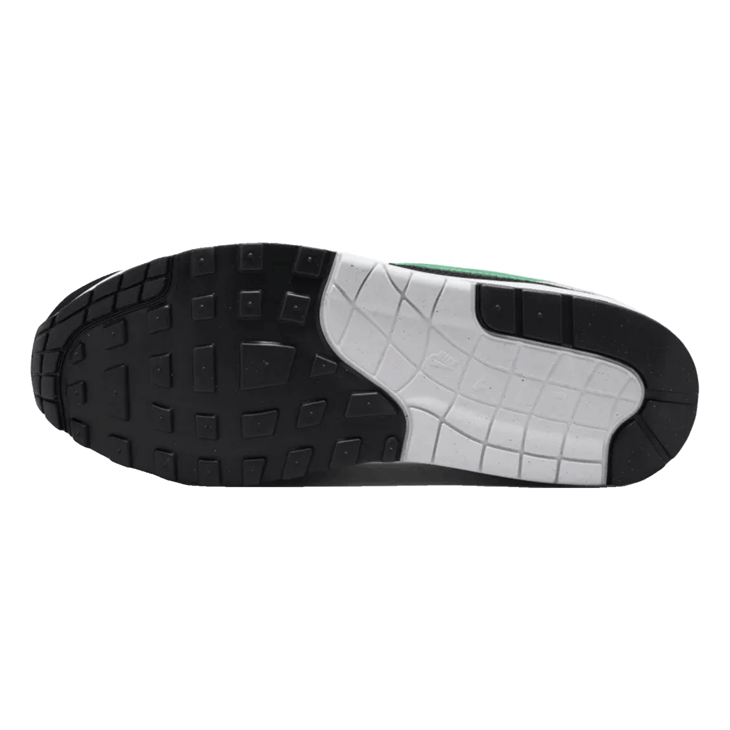 Nike Air Max 1 White Black Stadium Green Sohle