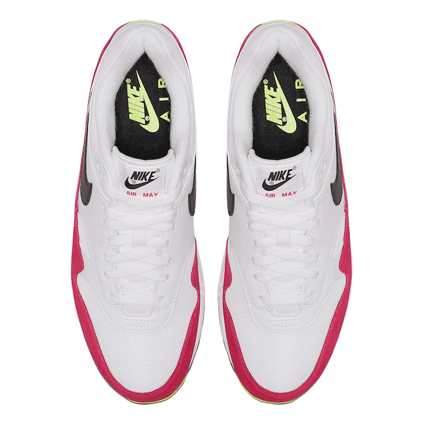Nike Air Max 1 White Black Volt Rush Pink Oben