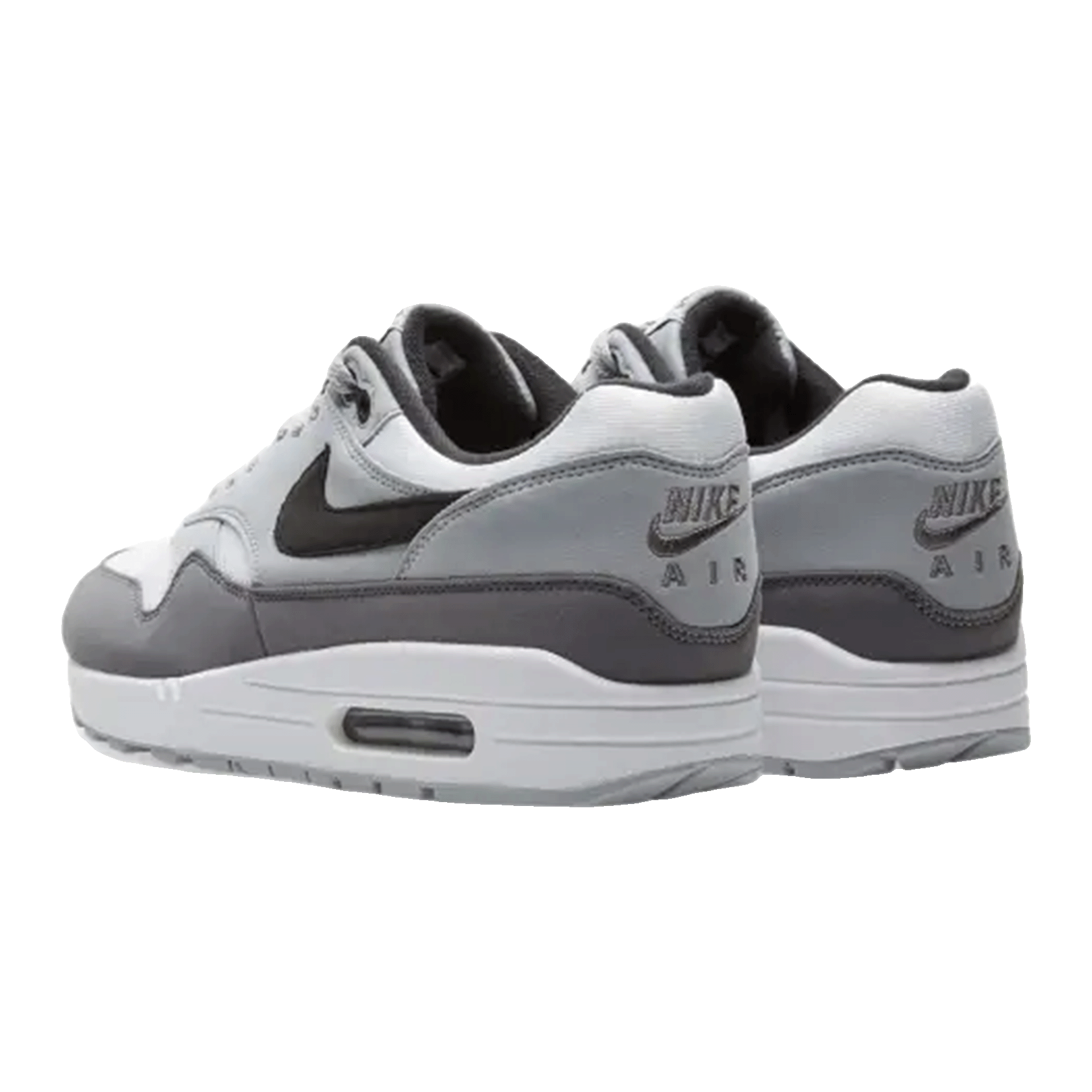 Nike Air Max 1 White Black Wolf Grey Back