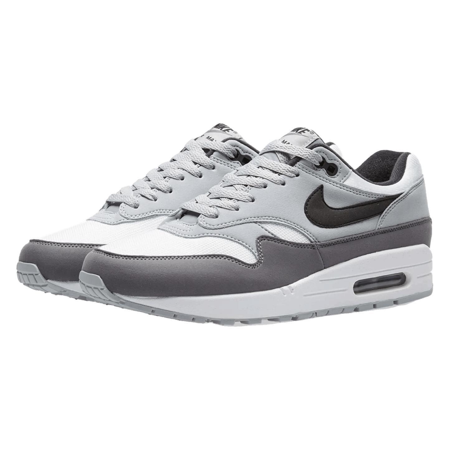 Nike Air Max 1 White Black Wolf Grey Side