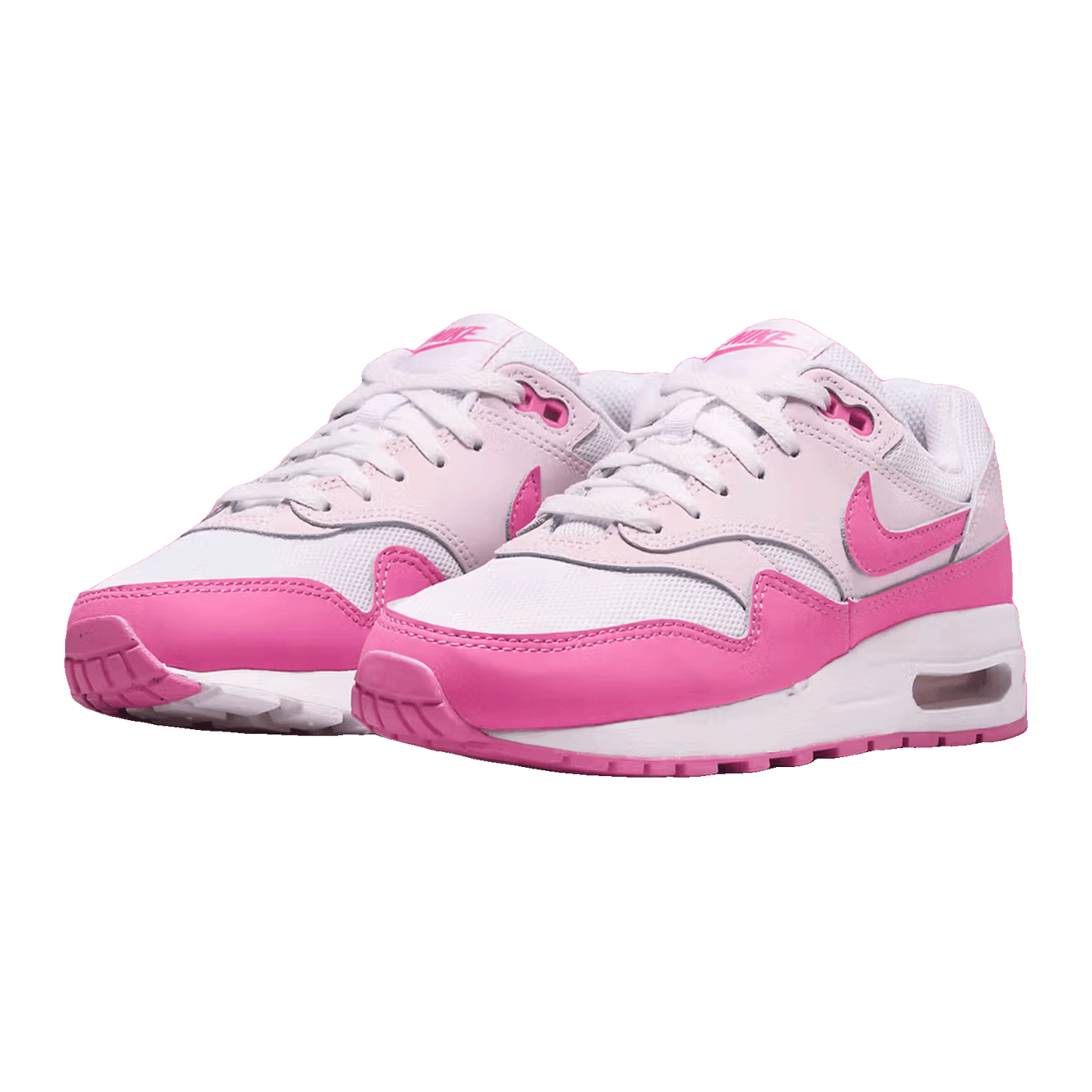 Nike Air Max 1 White Pink Foam (GS) Side