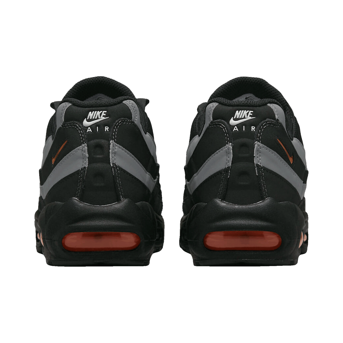 Nike Air Max 95 Black Grey Safety Orange Back