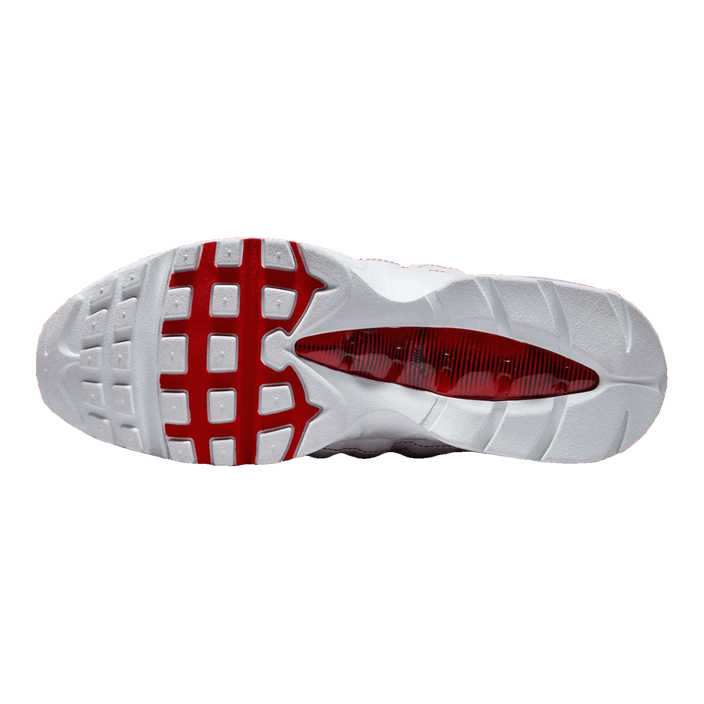 Nike Air Max 95 OG Big Bubble White University Red Sohle