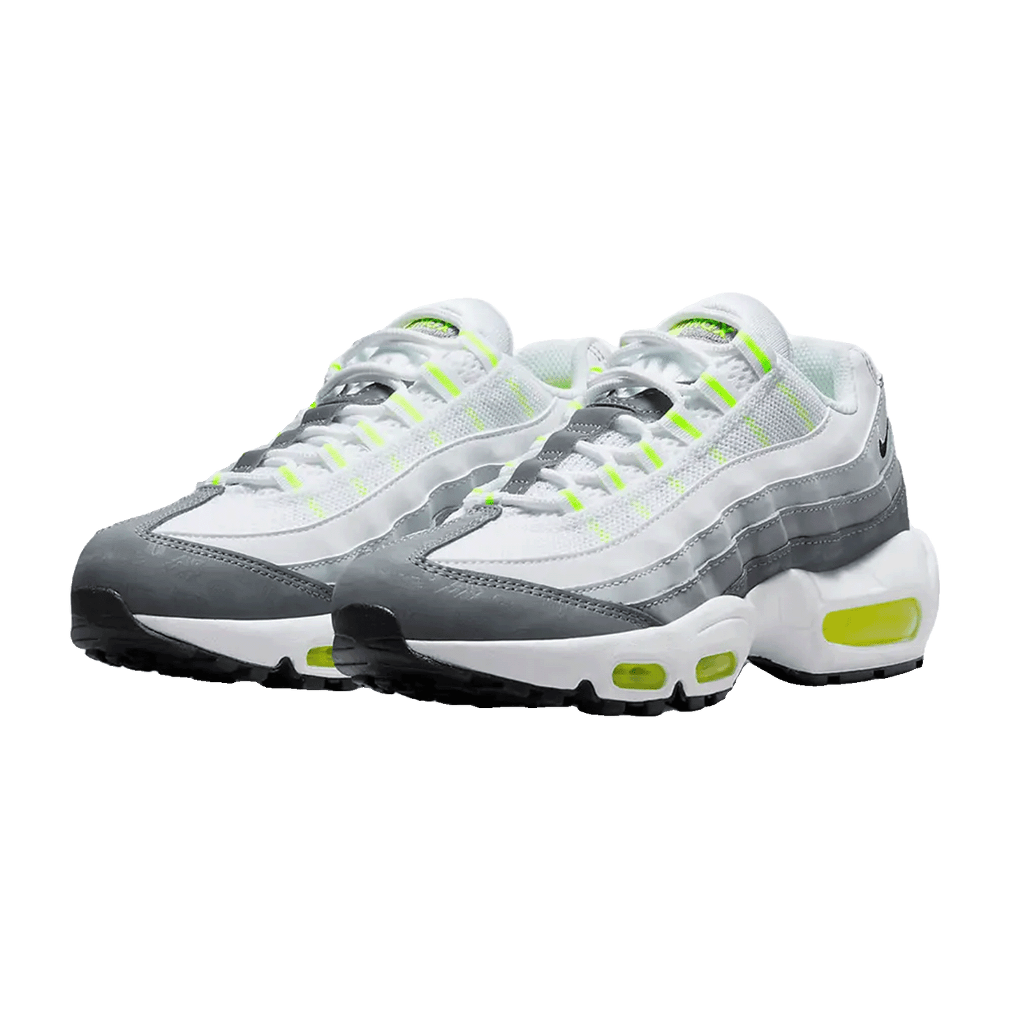 Nike Air Max 95 Recraft White Grey Volt (GS) Side