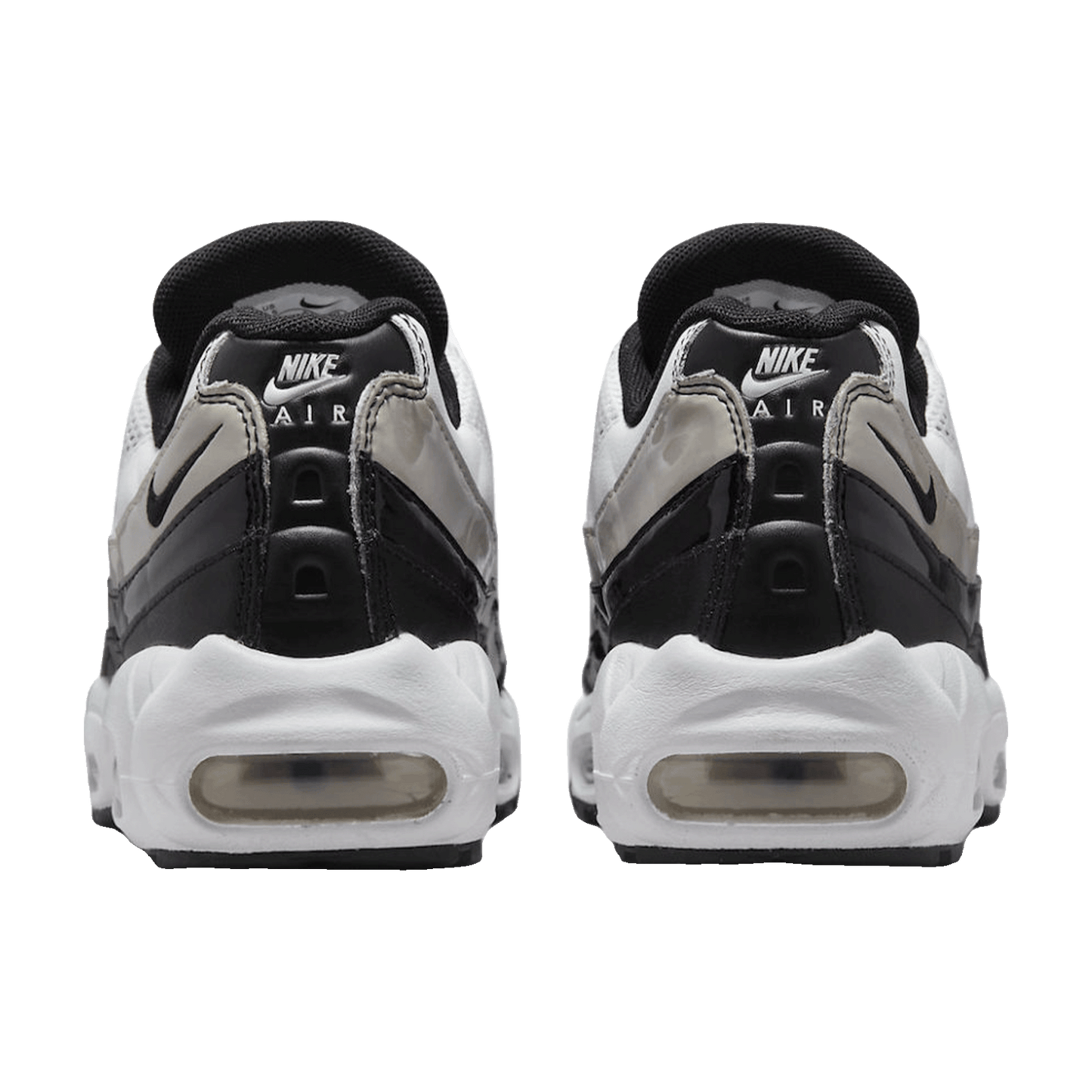 Nike Air Max 95 White Light Iron Ore Black Patent (W) Back
