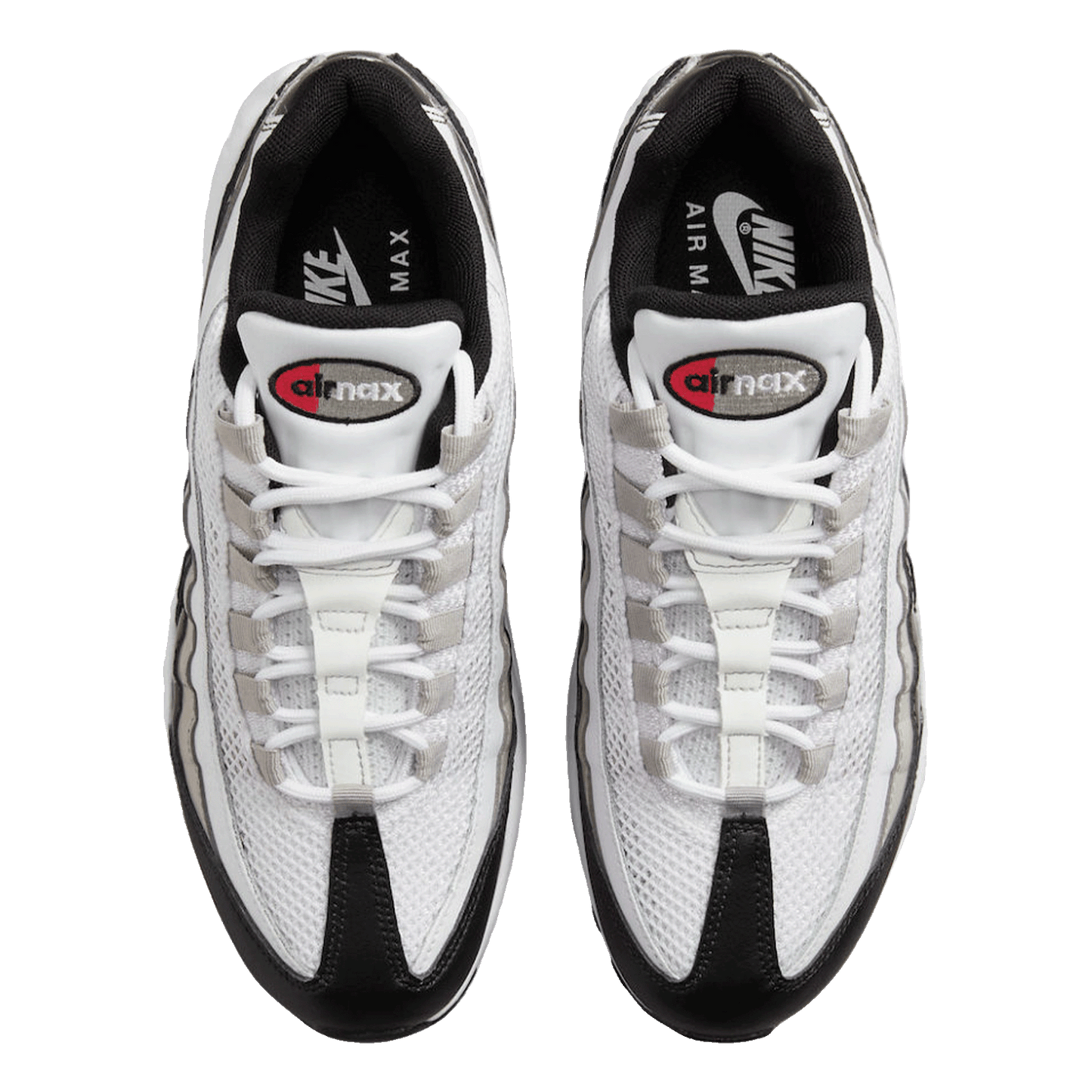 Nike Air Max 95 White Light Iron Ore Black Patent (W) Oben