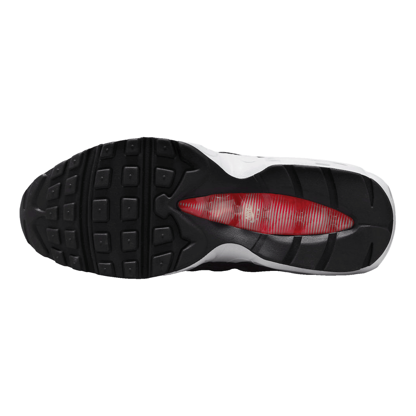 Nike Air Max 95 White Light Iron Ore Black Patent (W) Sohle