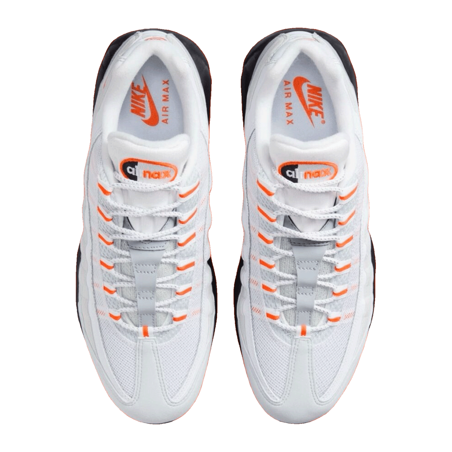 Nike Air Max 95 Wolf Grey Safety Orange Pure Platinum Oben
